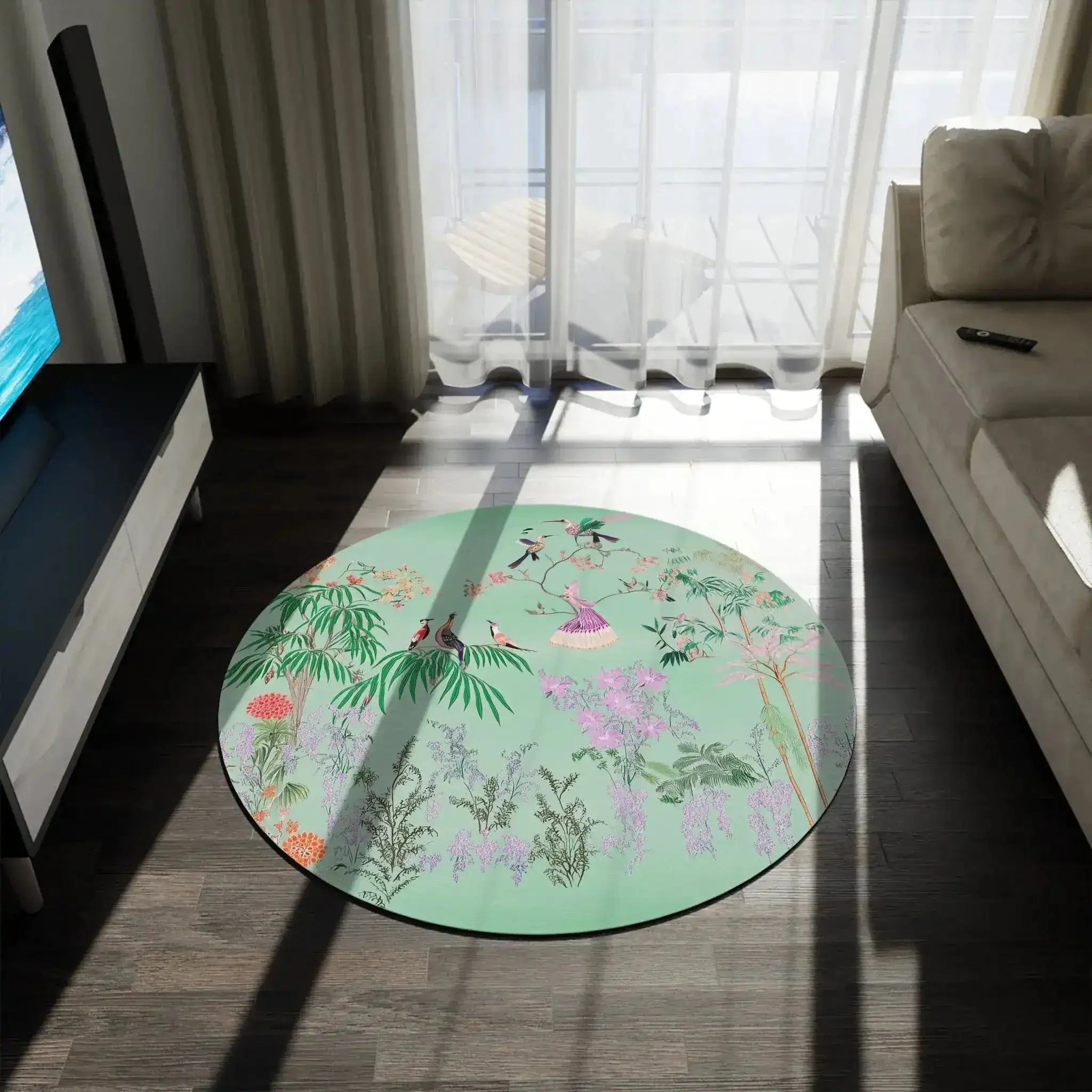 Tropical Songbirds Garden Accent Rug - Image 4