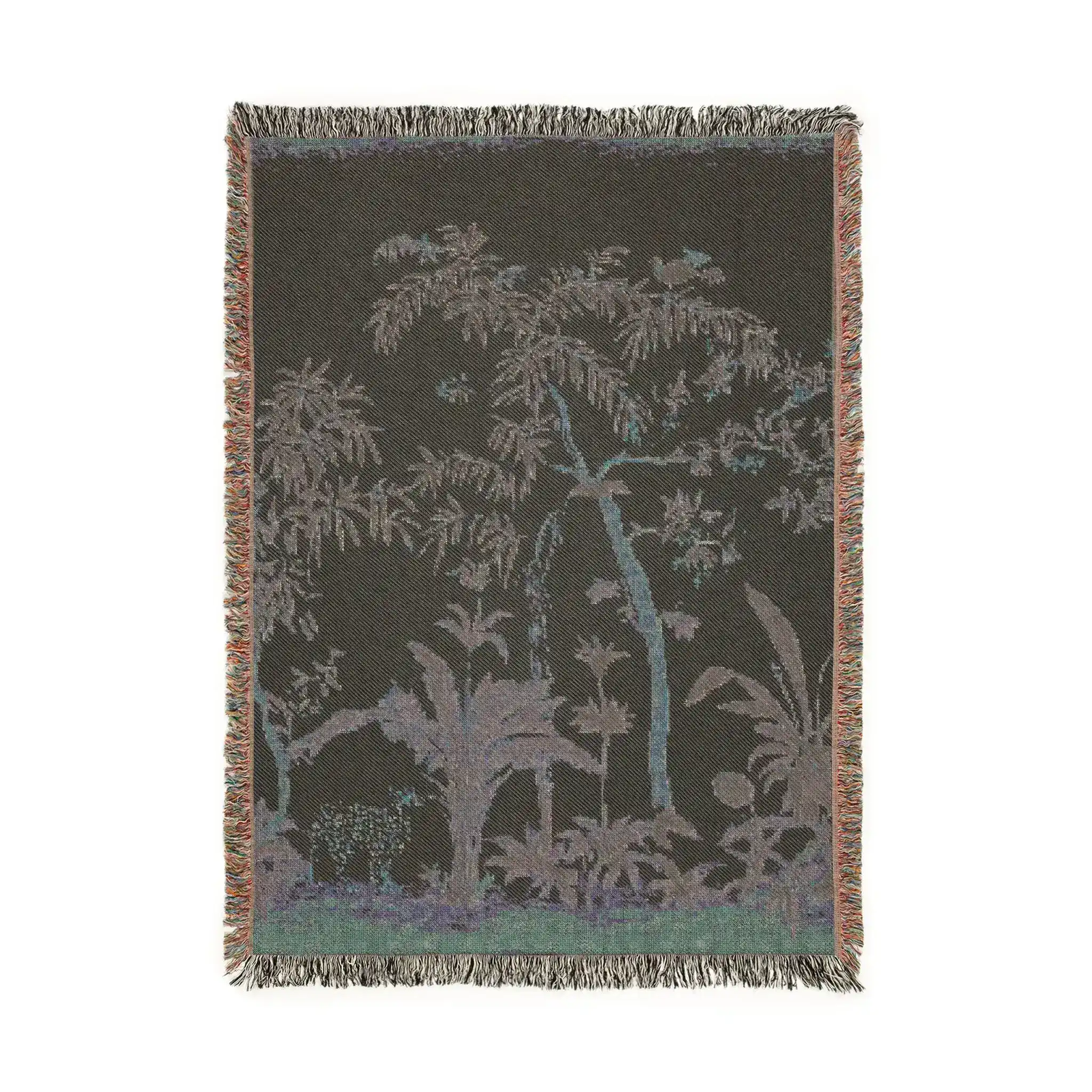 Tropical Whisper – Jungle Scene Woven Blanket - Image 2