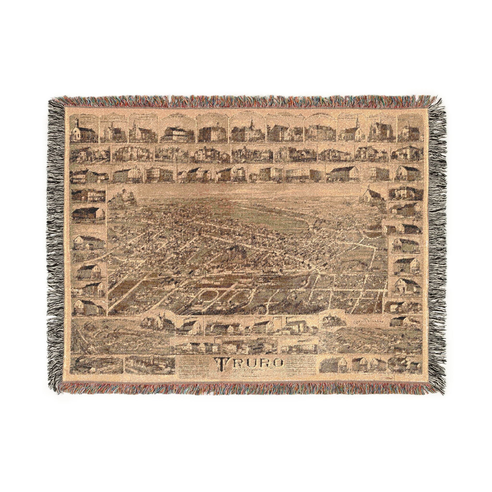 Truro, Nova Scotia, 1889 Woven Throw Blanket - Image 6