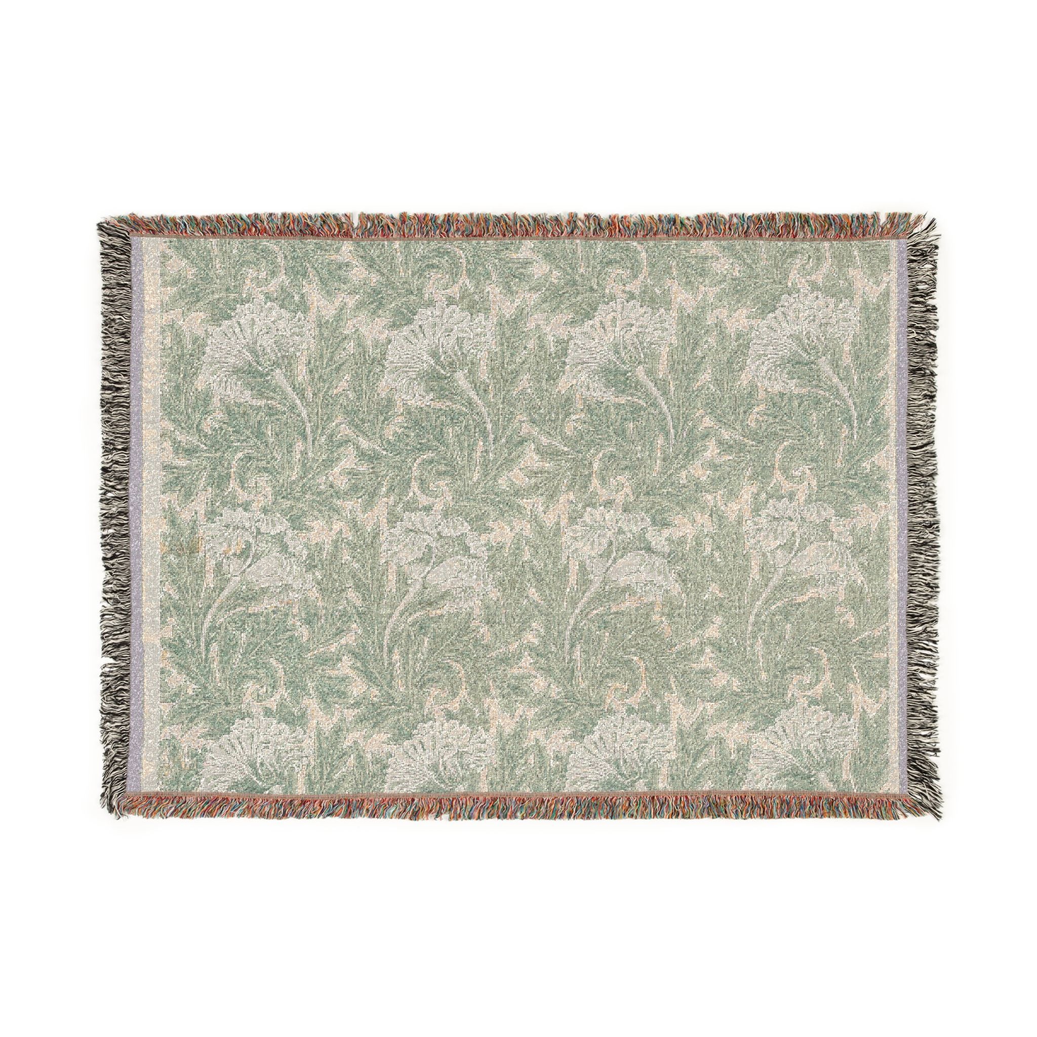 tulip-william-morris | Woven Tapestry Blanket