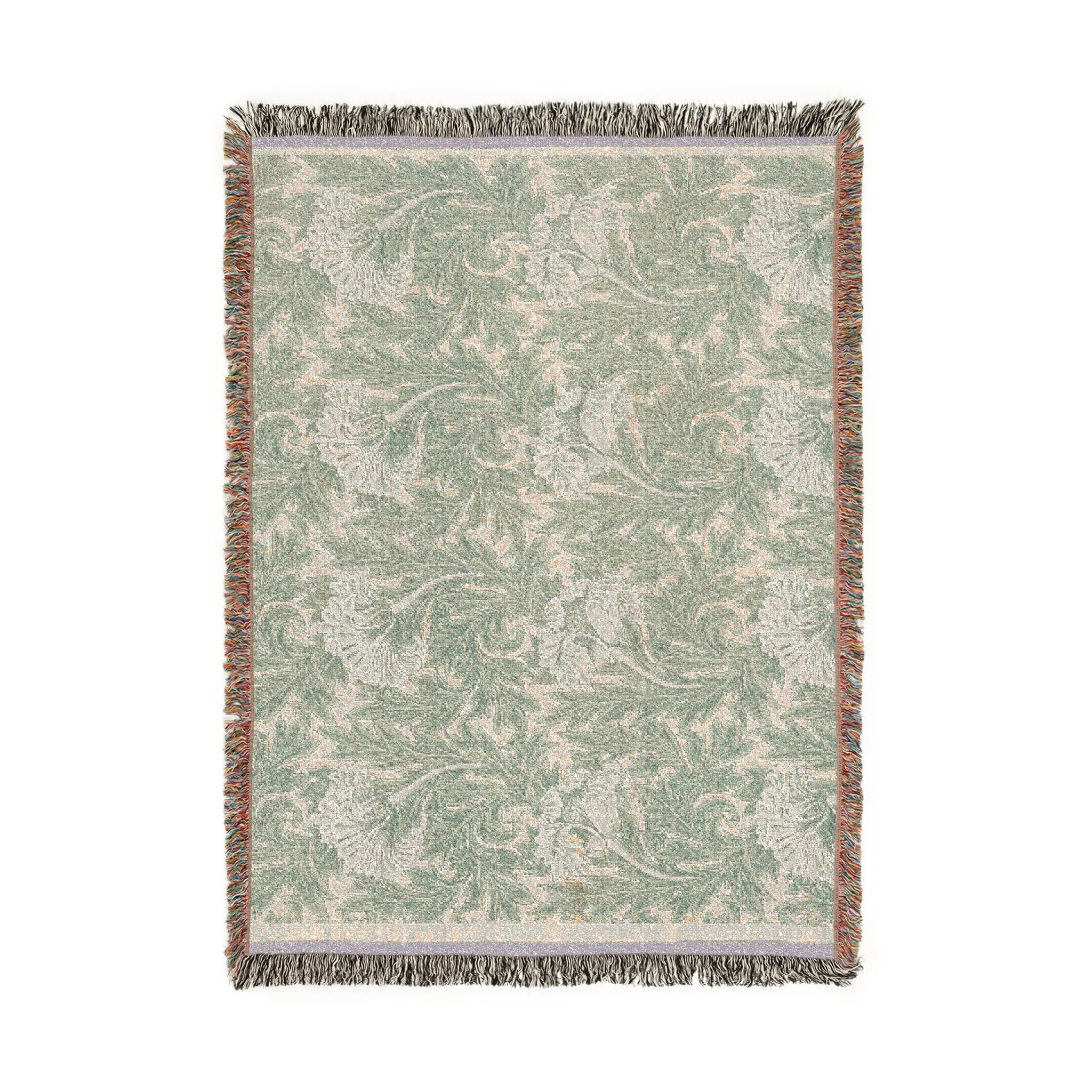 tulip-william-morris | Woven Tapestry Blanket - Image 6