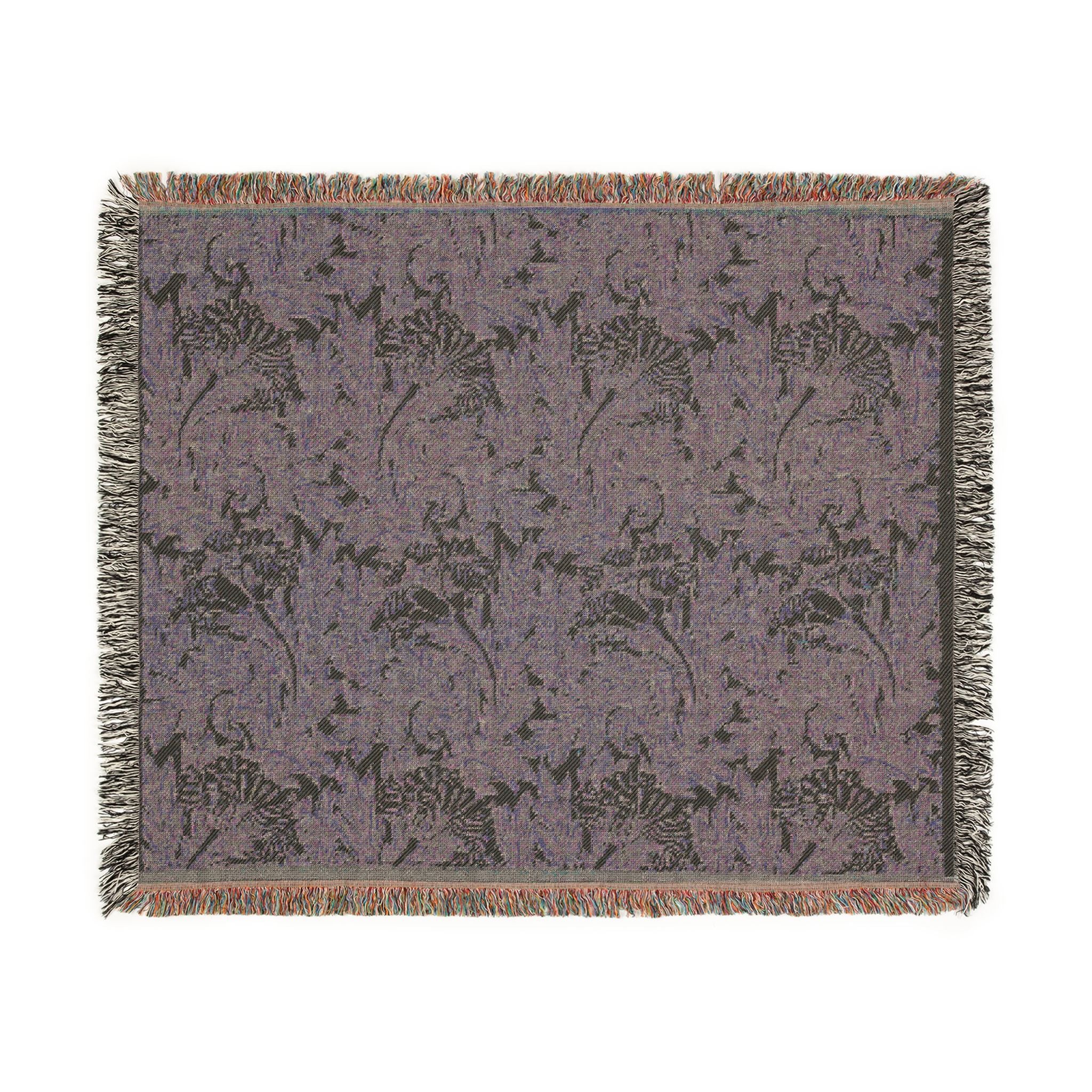 tulip-william-morris | Woven Tapestry Blanket - Image 8