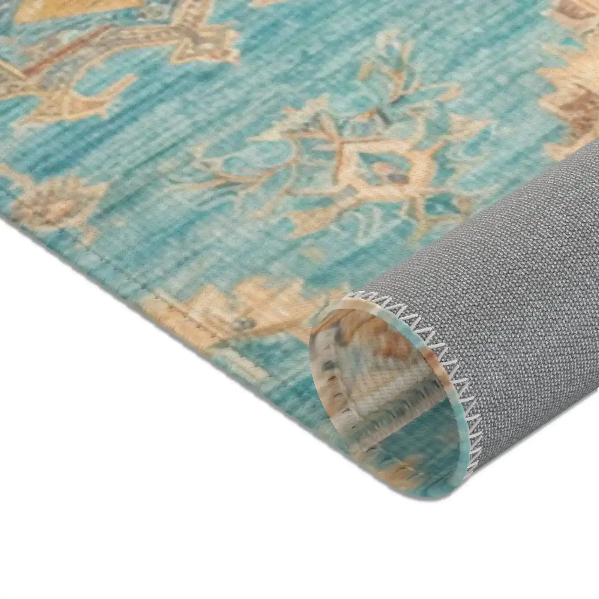 Turquoise Dream Boho Accent Rug - Image 4