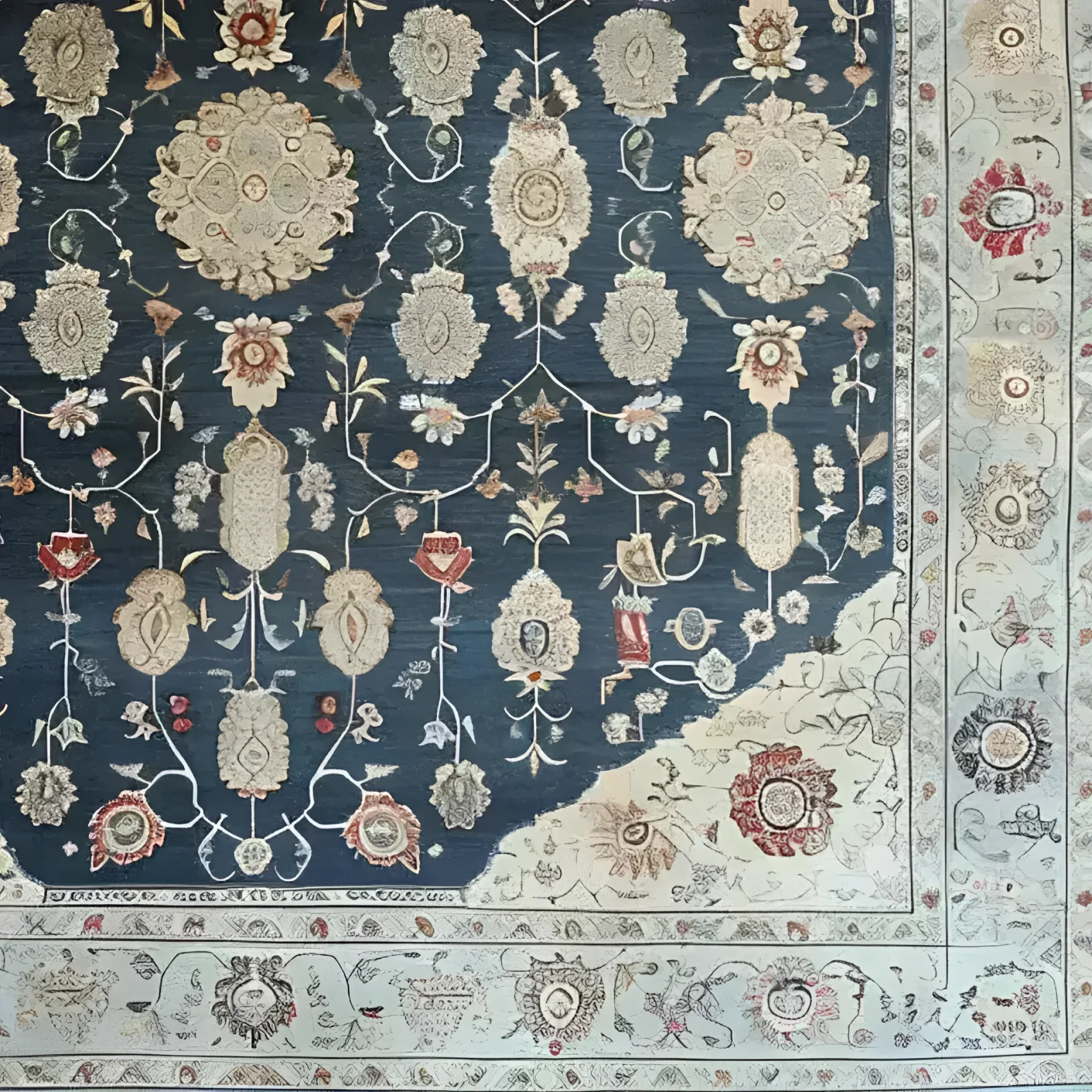 Turquoise Tradition Hand Knotted Area Rug - Image 7