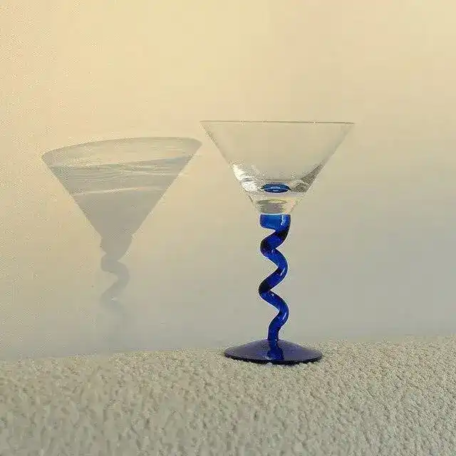 Twisted Martini Goblet Glass - Image 4