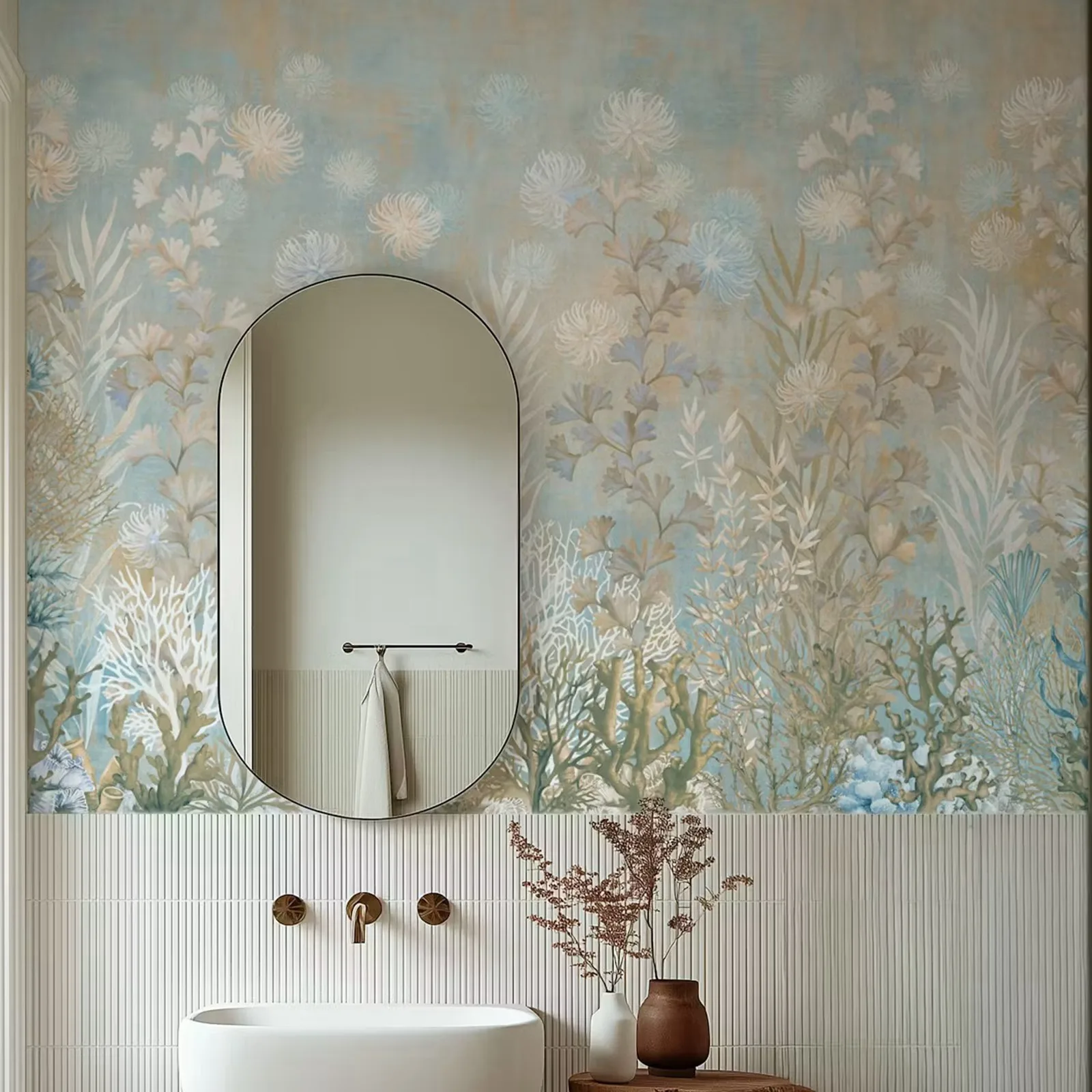Underwater Coral Garden Mural
