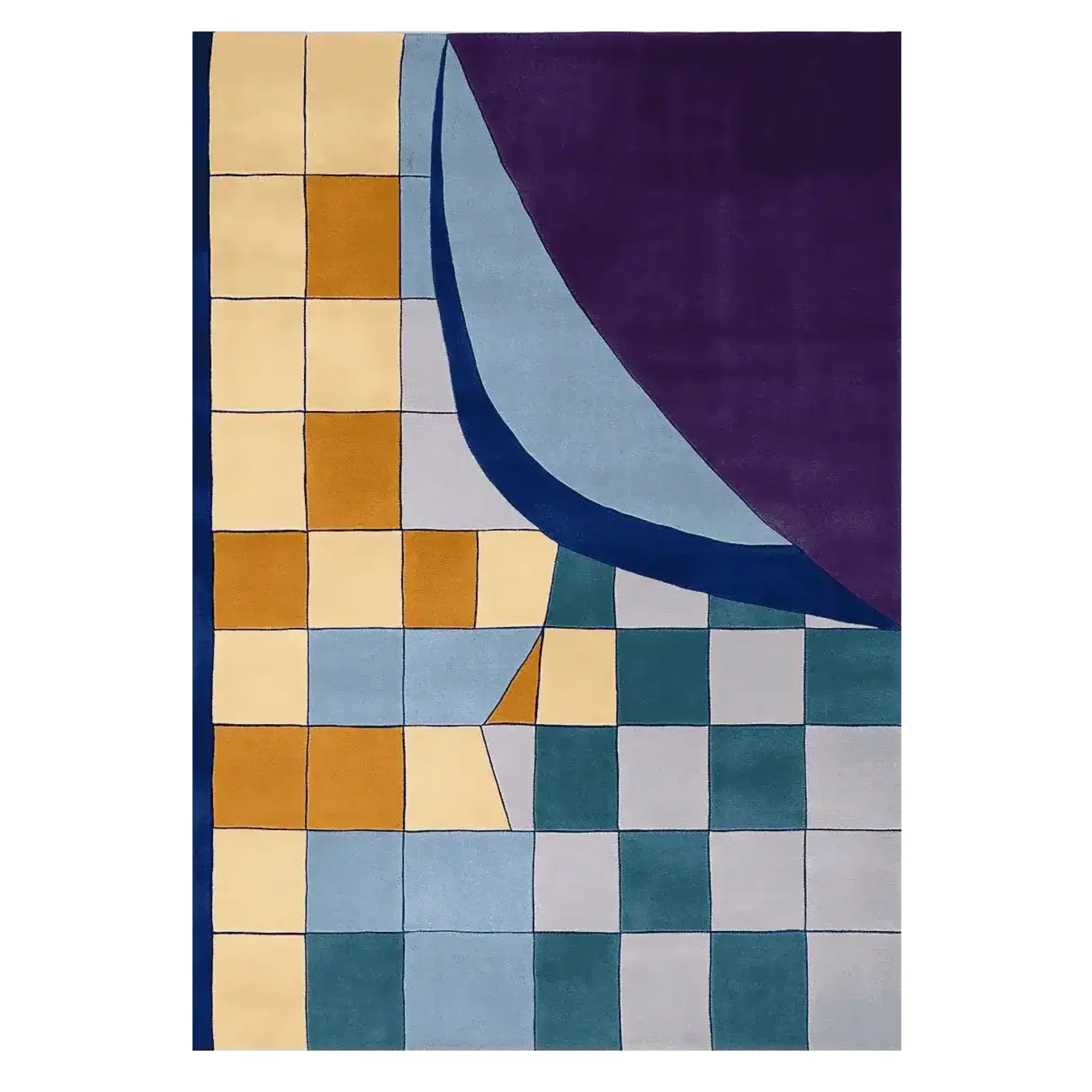 Urban Mosaic Hand Tufted Rug - Image 7