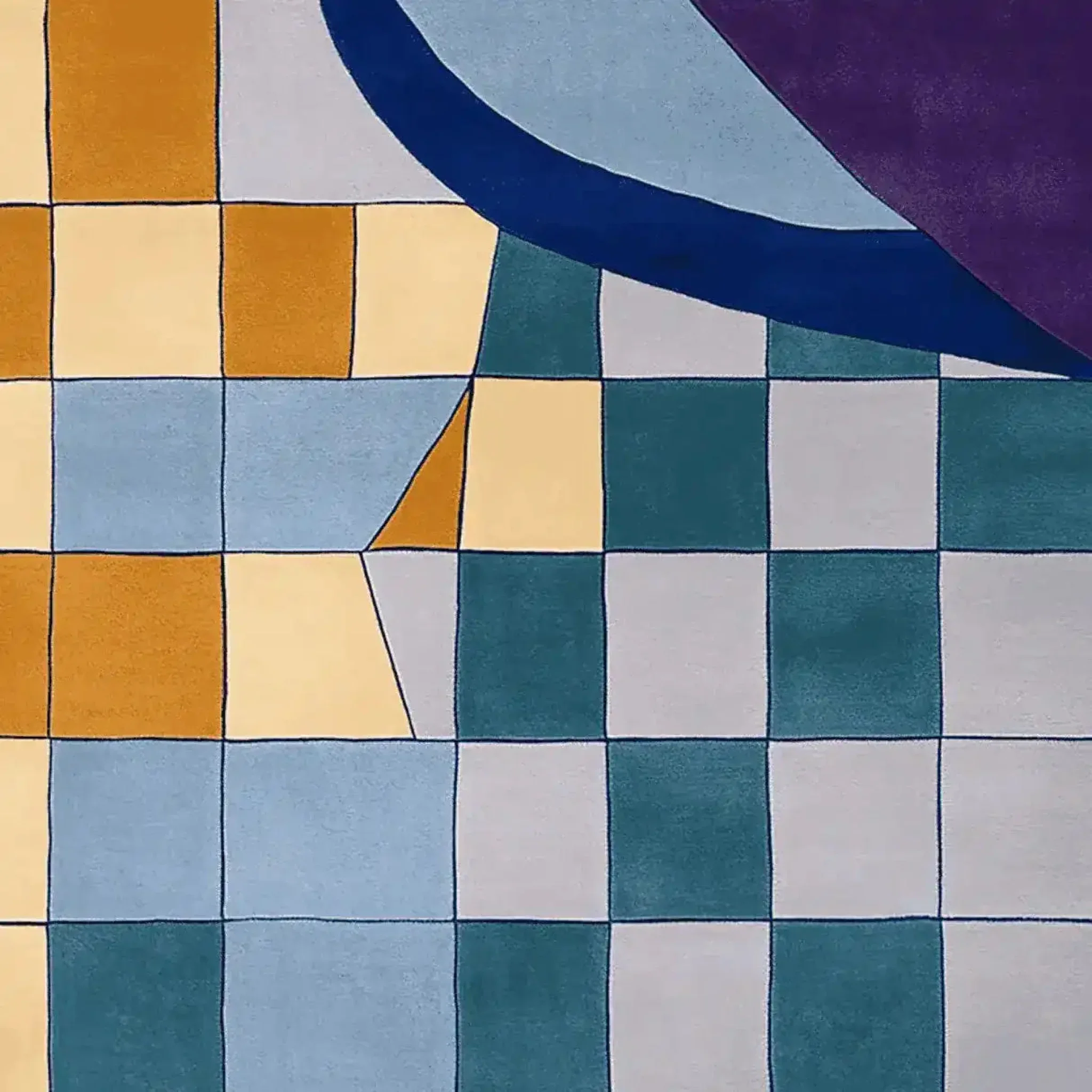 Urban Mosaic Hand Tufted Rug - Image 9