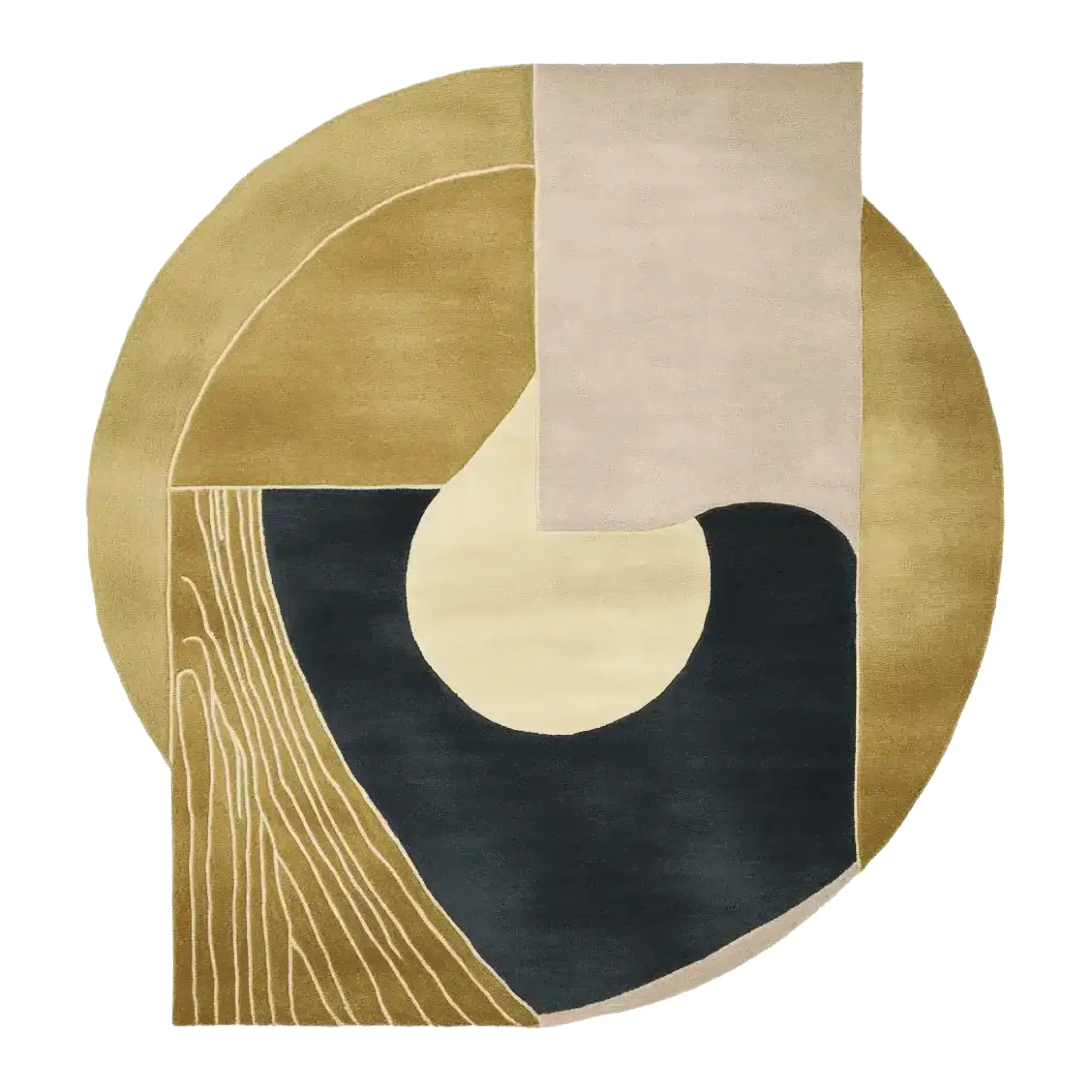 Urban Quiet Geometry Hand Tufted Rug