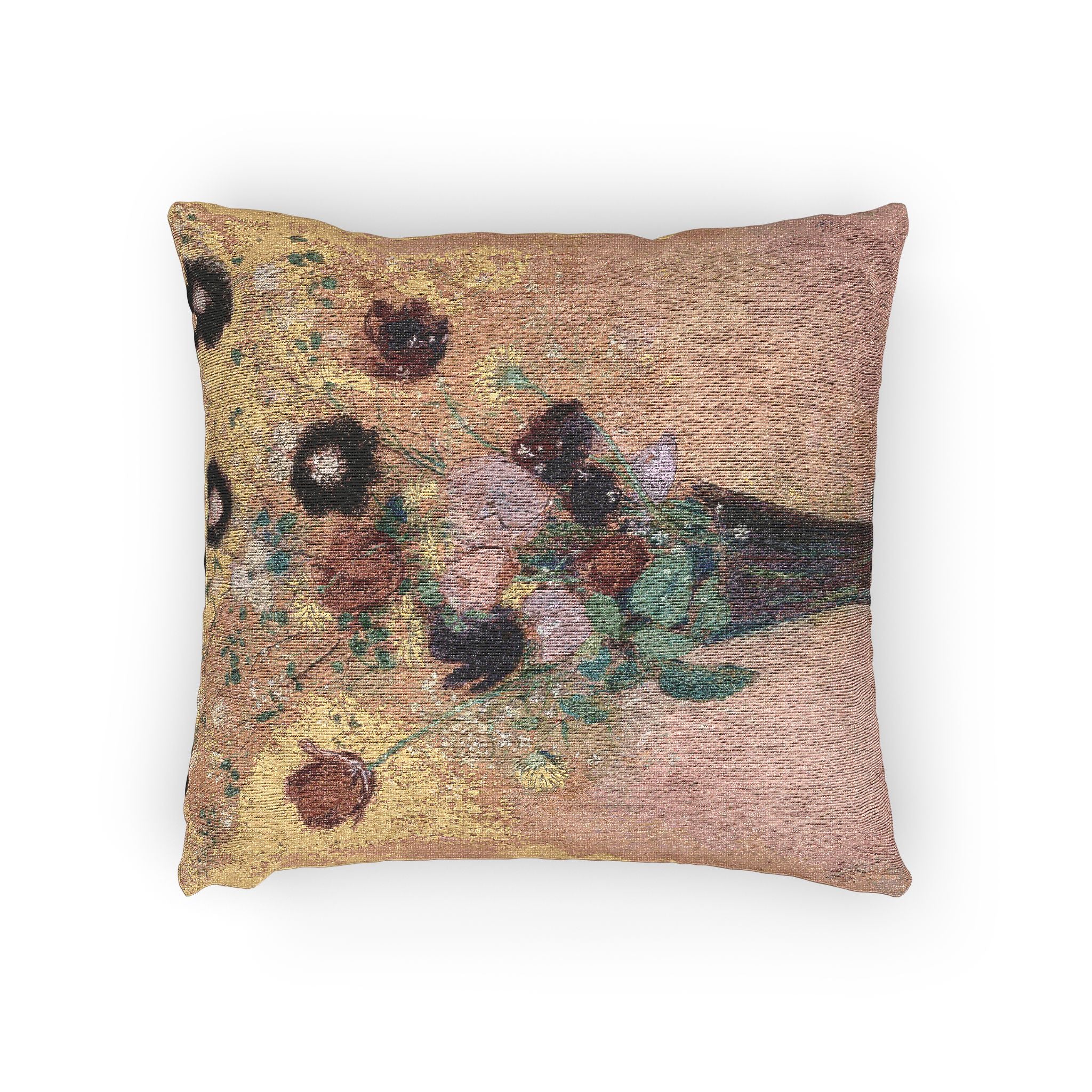 vase-of-flowers-odilon-redon | Woven Pillow - Image 2
