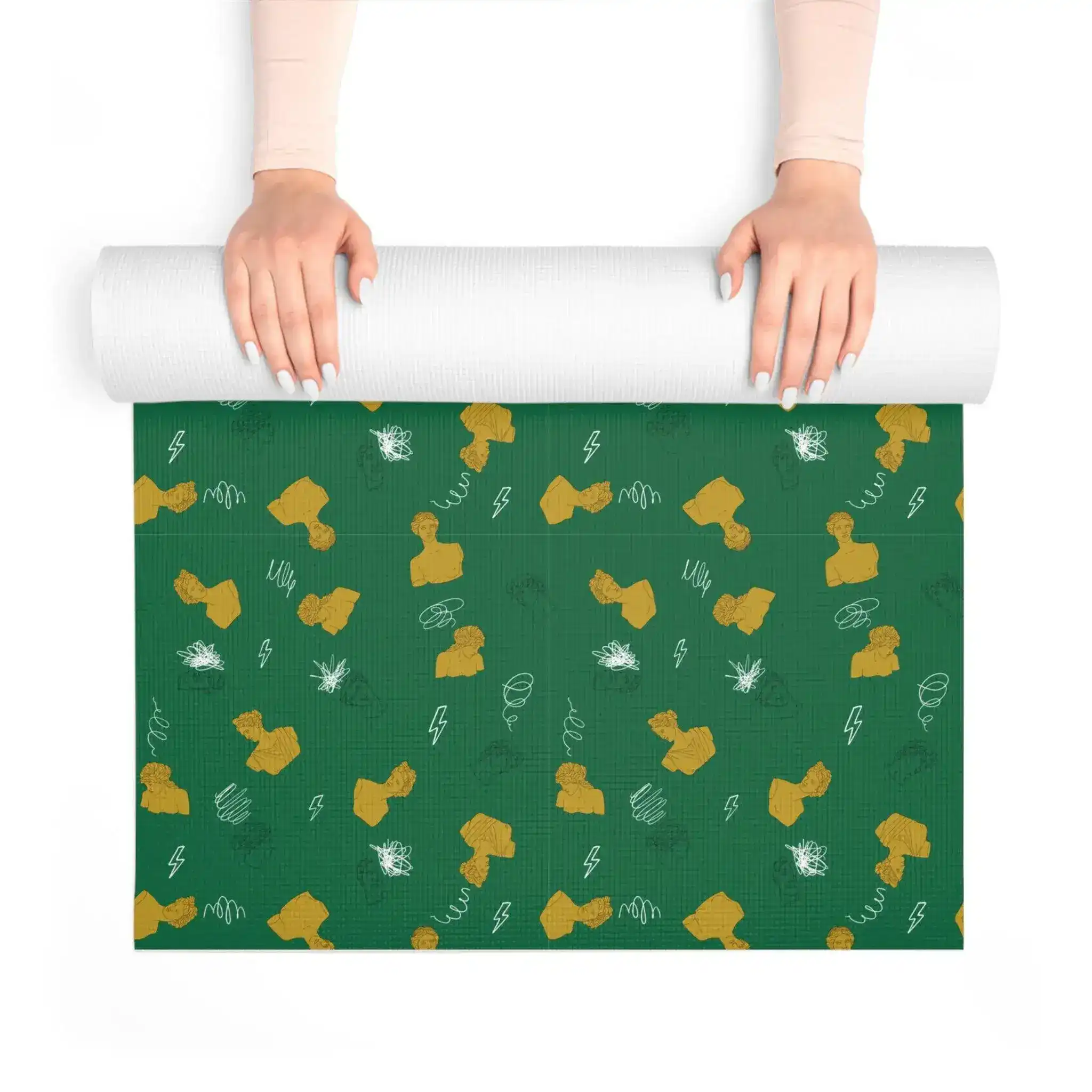 Venus Goddess Green Foam Yoga Mat - Image 4