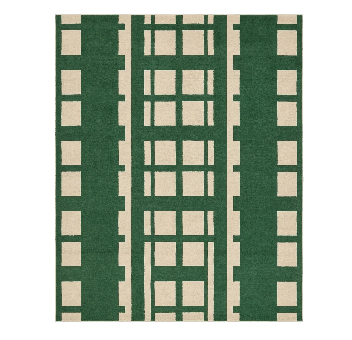 Verdant Lattice Hand Knotted Rug