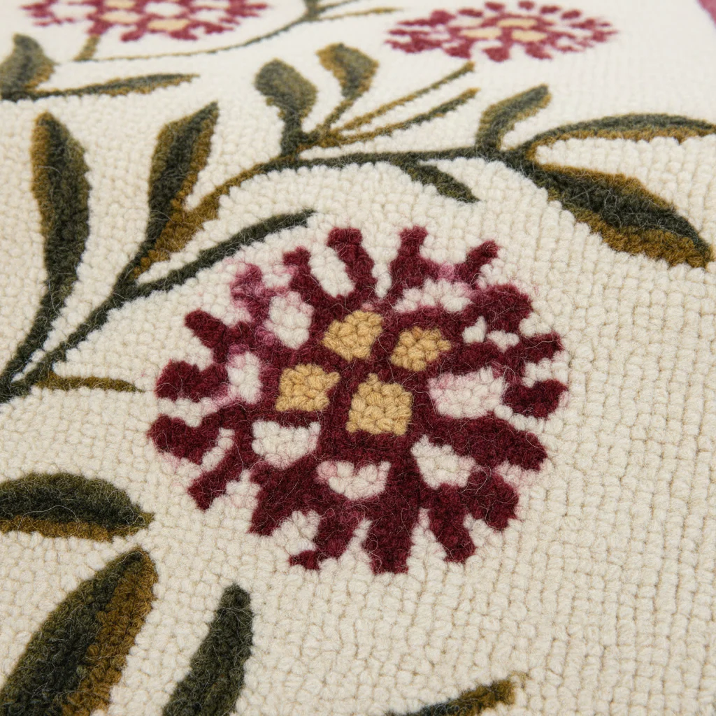 Vibrant Bloom Cascade Hand Tufted Wool Rug - Image 3