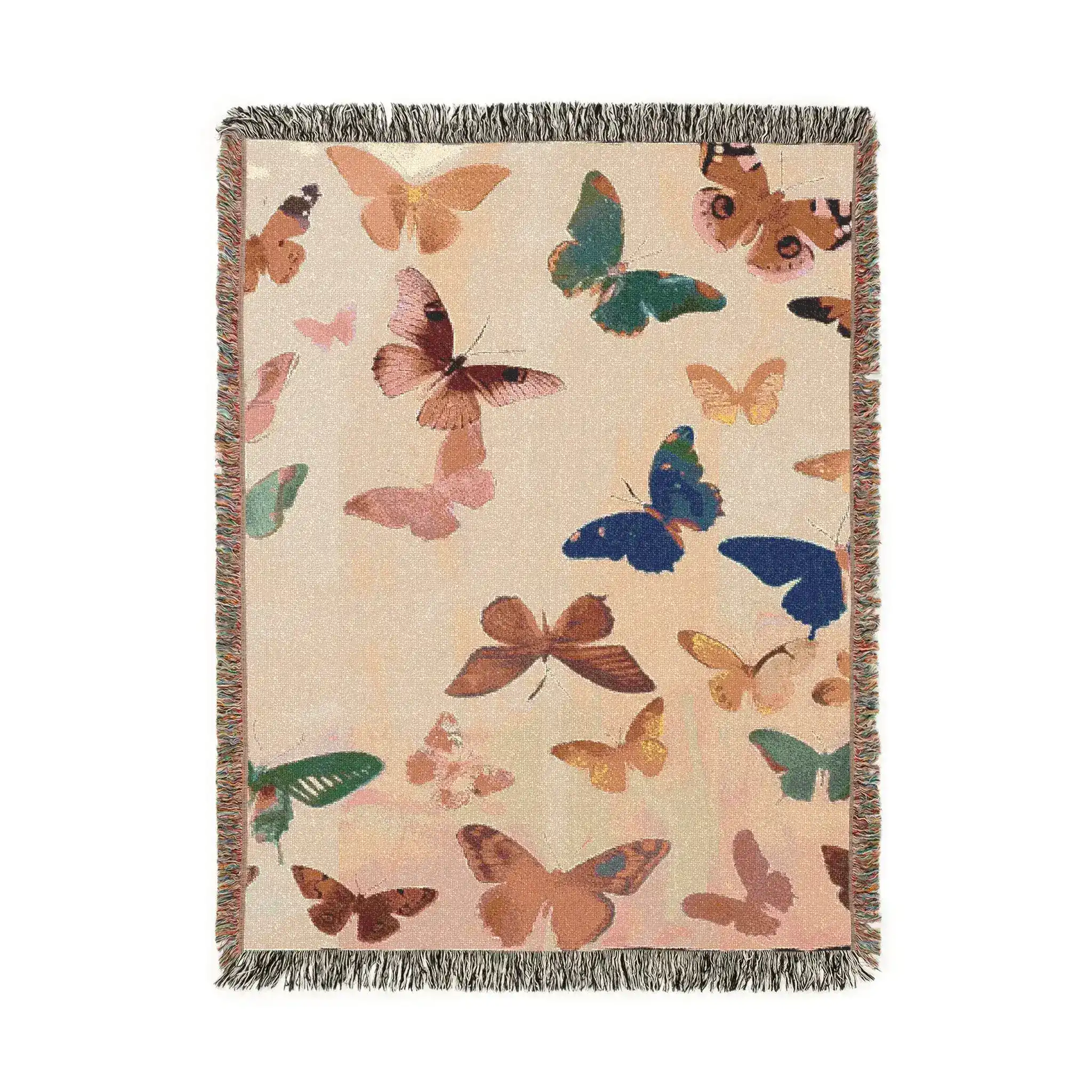 Vibrant Butterfly Woven Blanket - Image 3