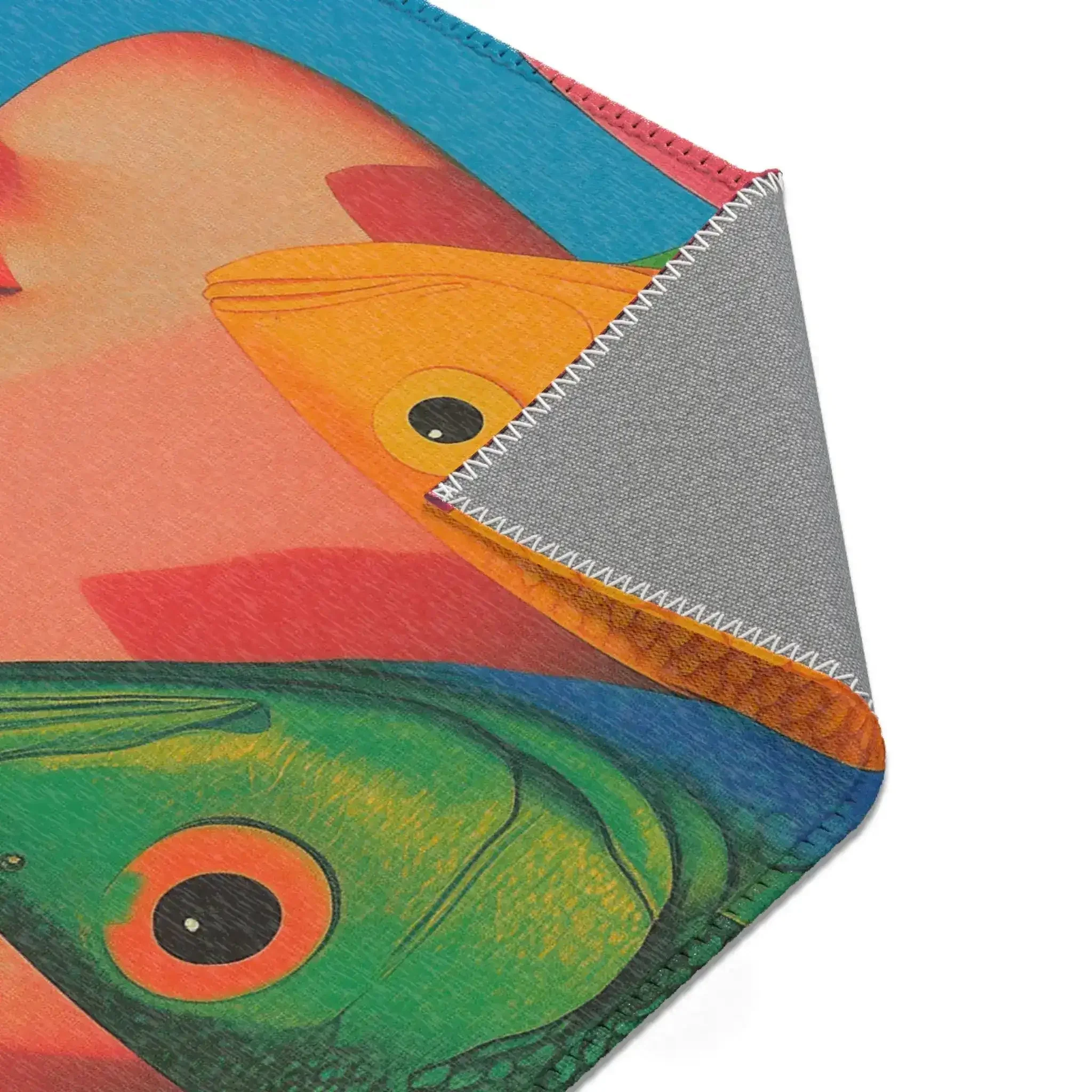 Vibrant Vision Surreal Girl & Multicolor Fish Art - Image 6