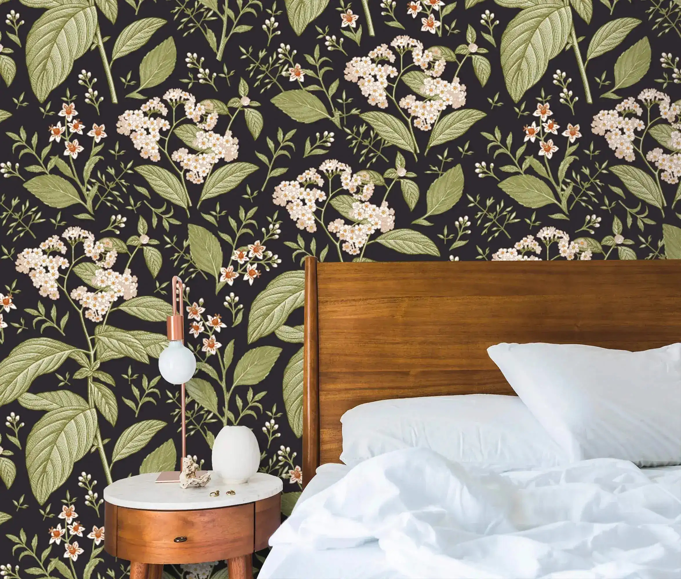 Victorian Bloom Midnight Wallpaper - Image 4