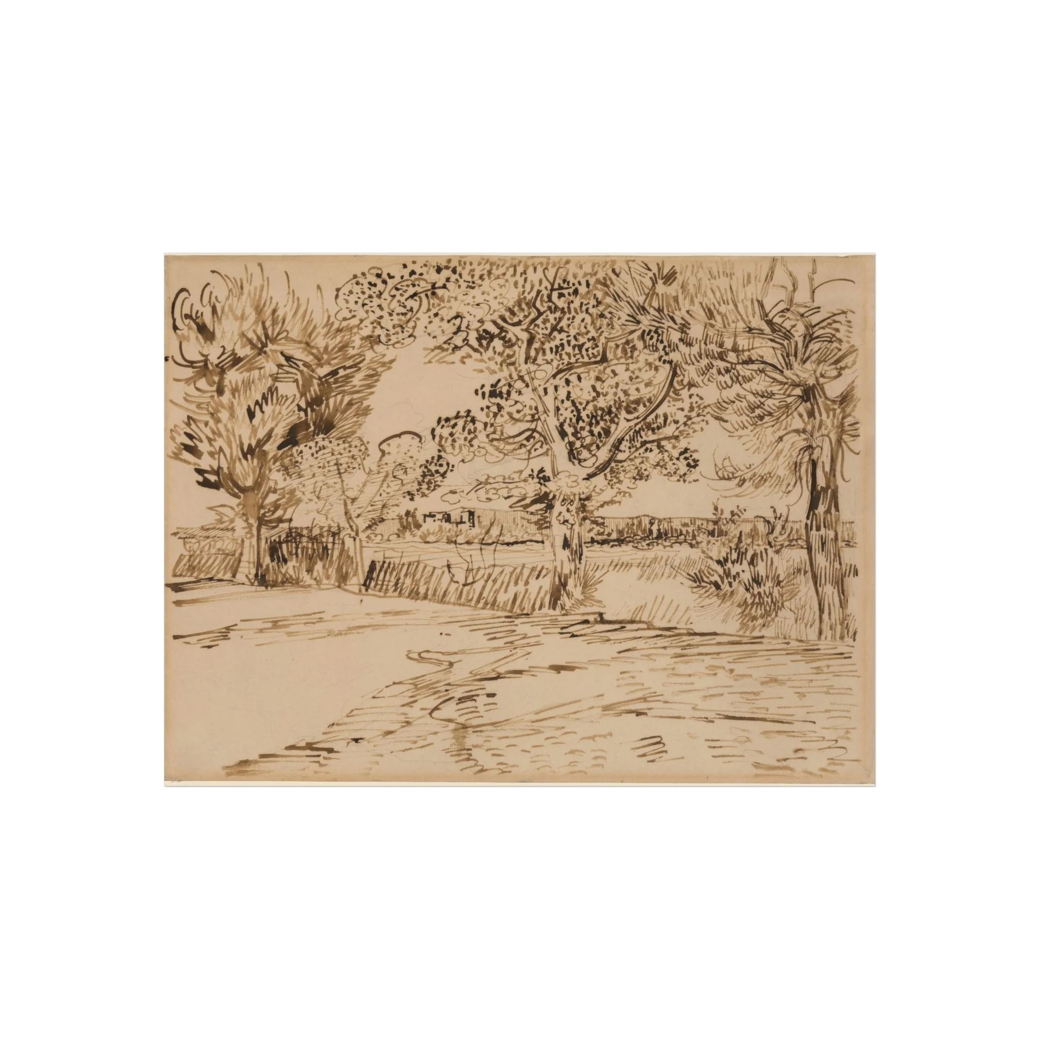 Vincent van Gogh - Landscape at Arles | Fine Art Poster - Image 3