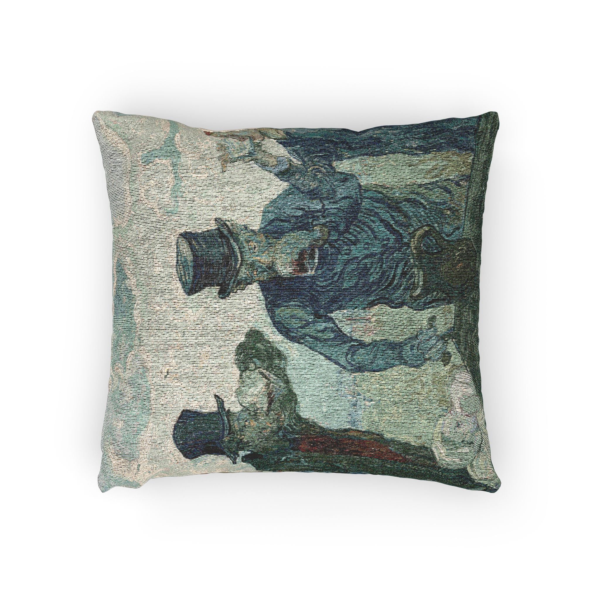 Vincent van Gogh - The Drinkers | Woven Pillow - Image 2