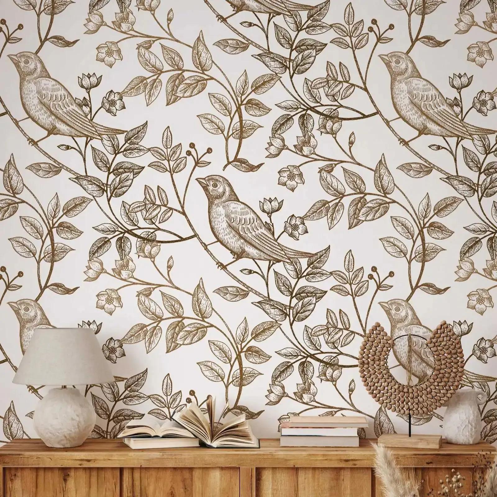 Vintage Bird Wallpaper - Image 3