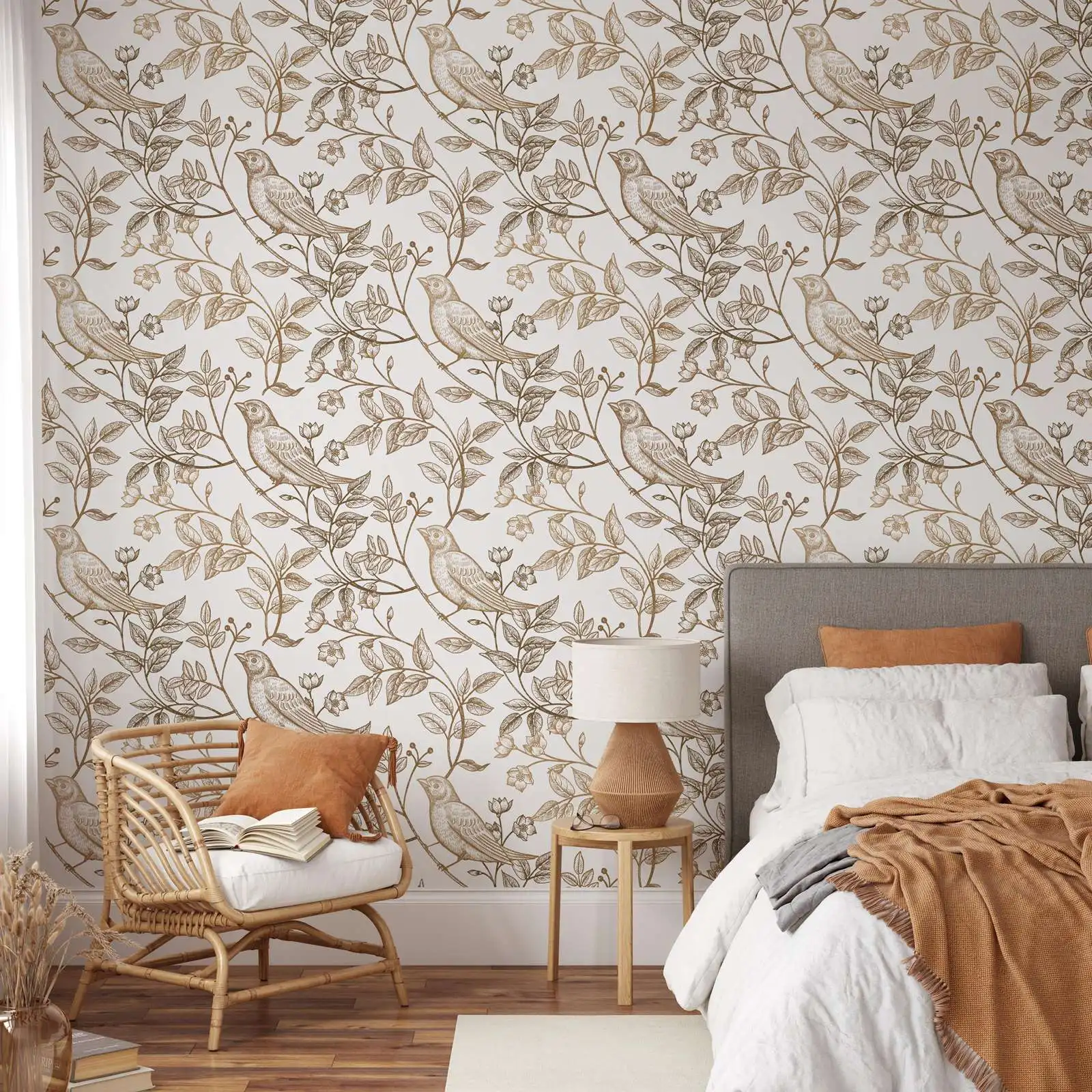 Vintage Bird Wallpaper - Image 4
