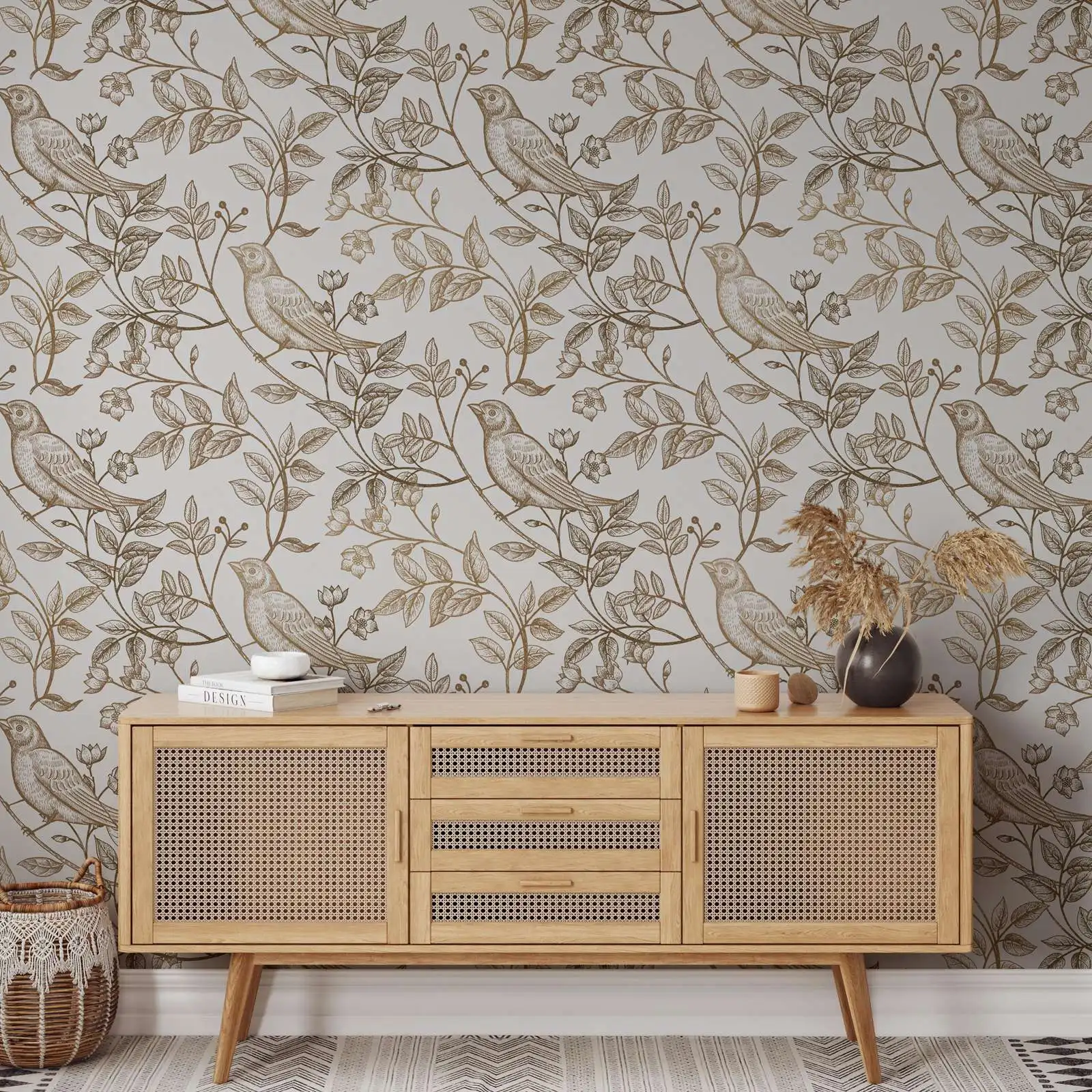 Vintage Bird Wallpaper - Image 5