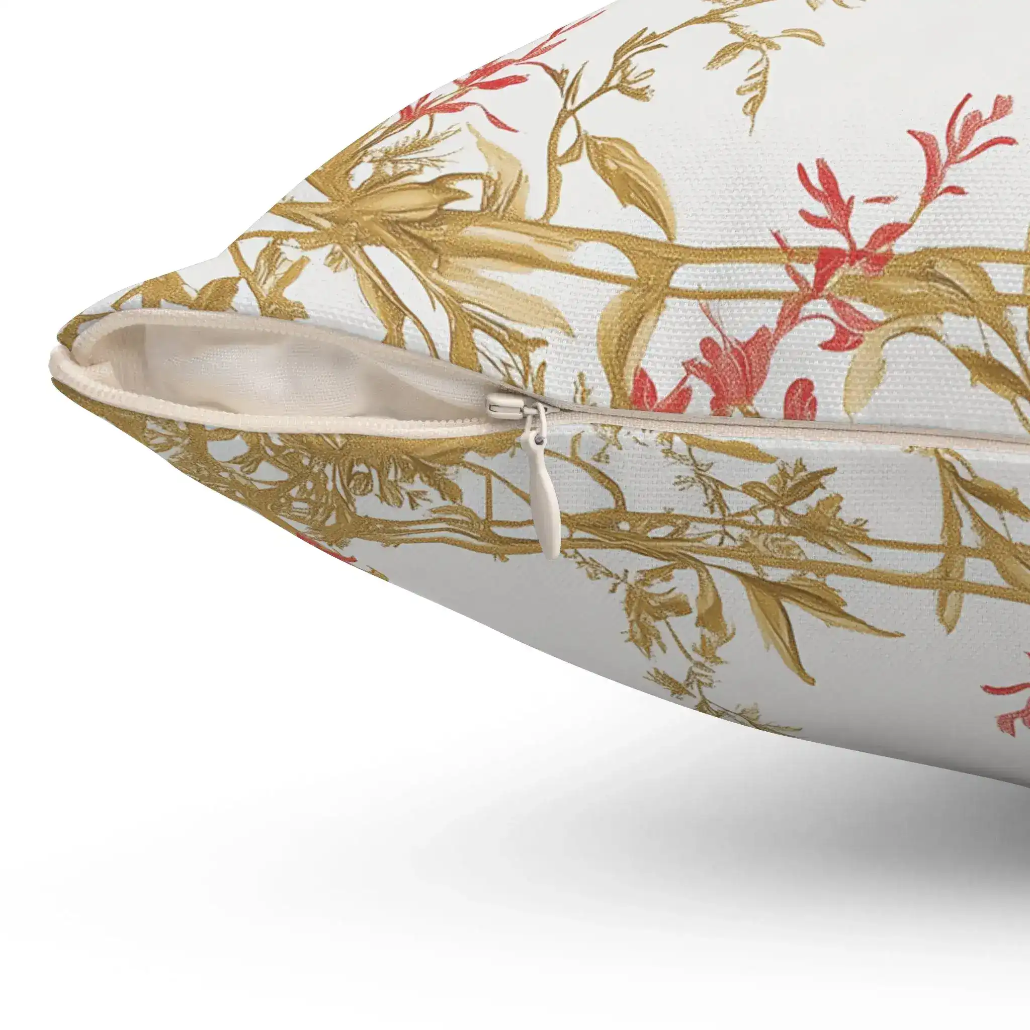 Vintage Botanical and Bird Throw Pillow - Image 2