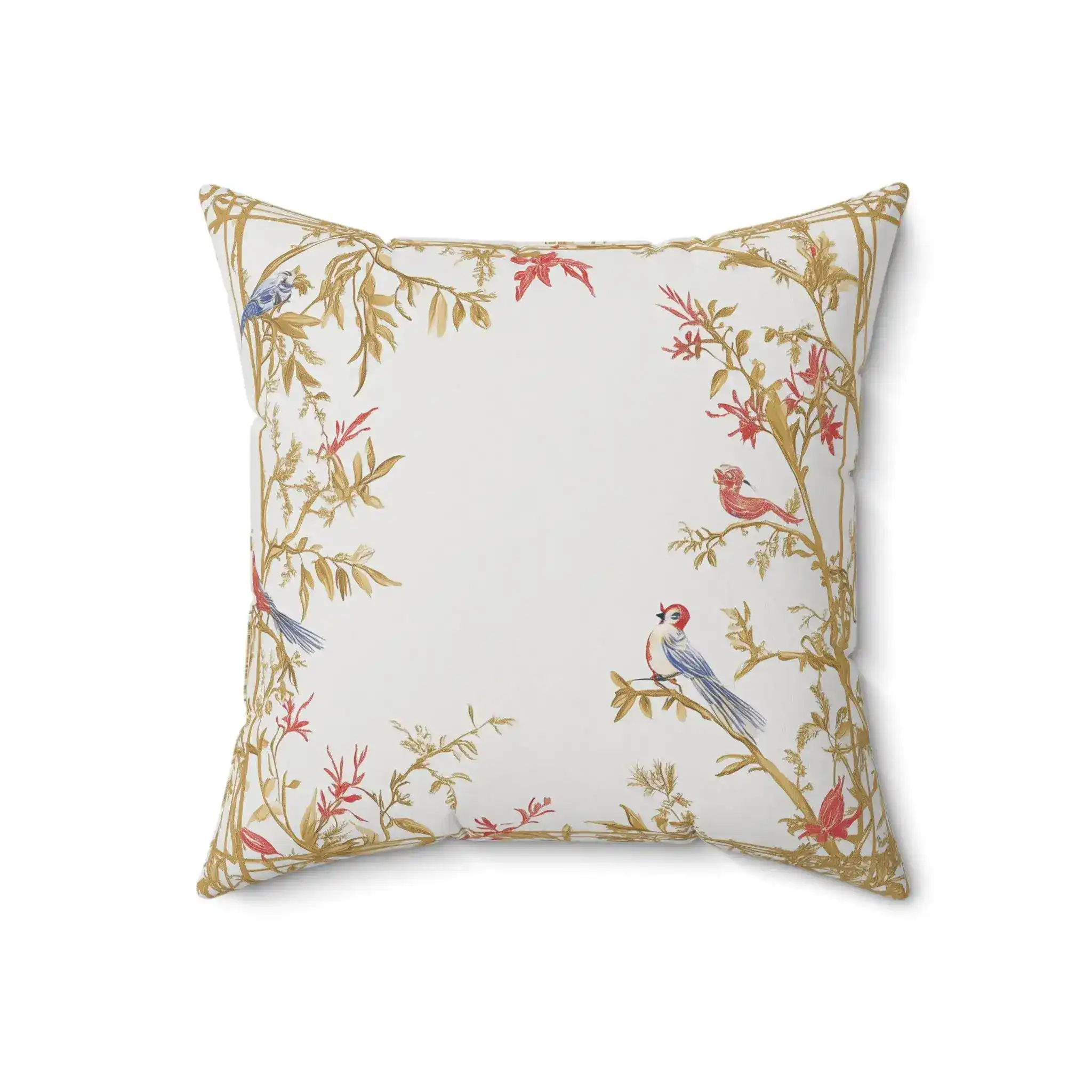 Vintage Botanical and Bird Throw Pillow - Image 4