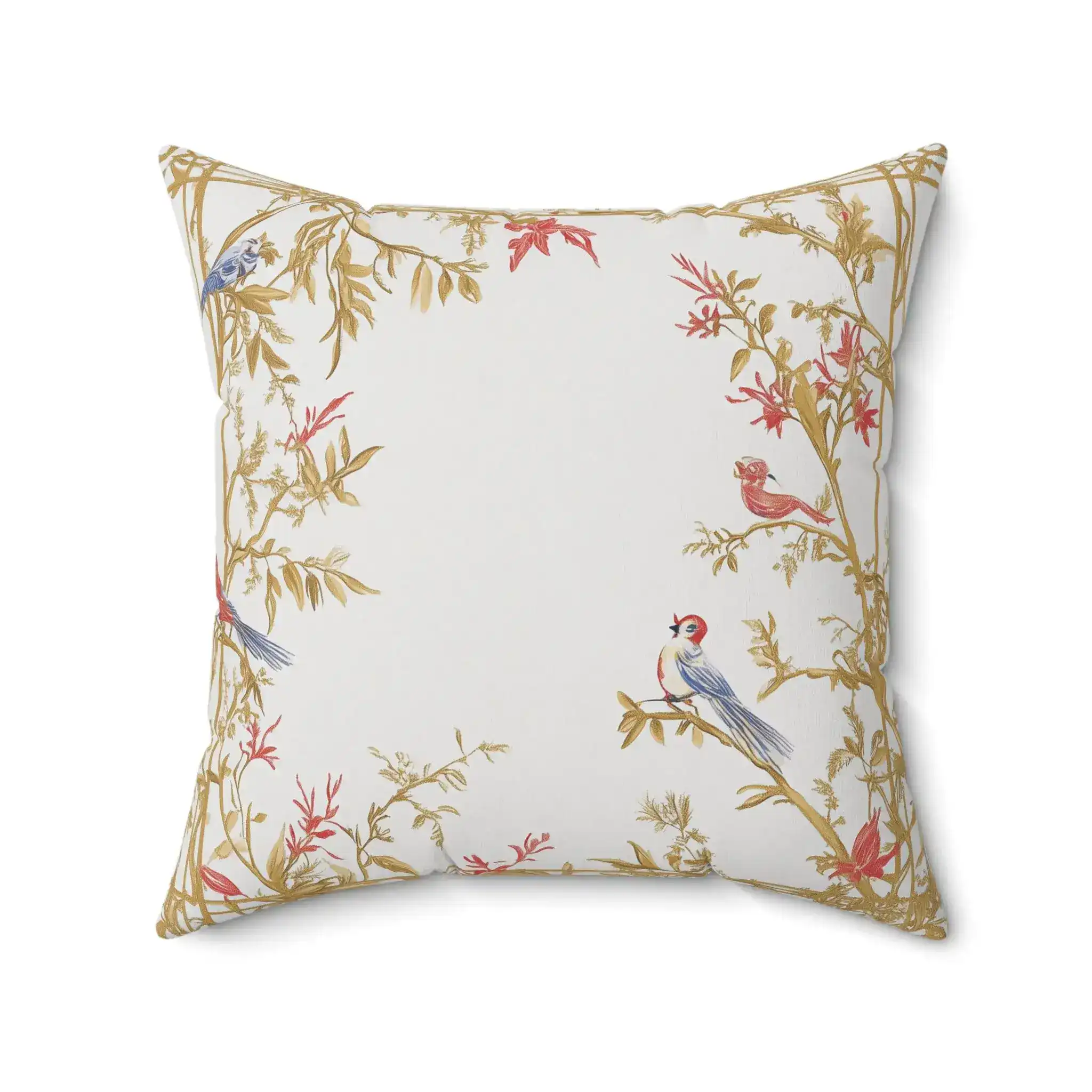 Vintage Botanical and Bird Throw Pillow - Image 5