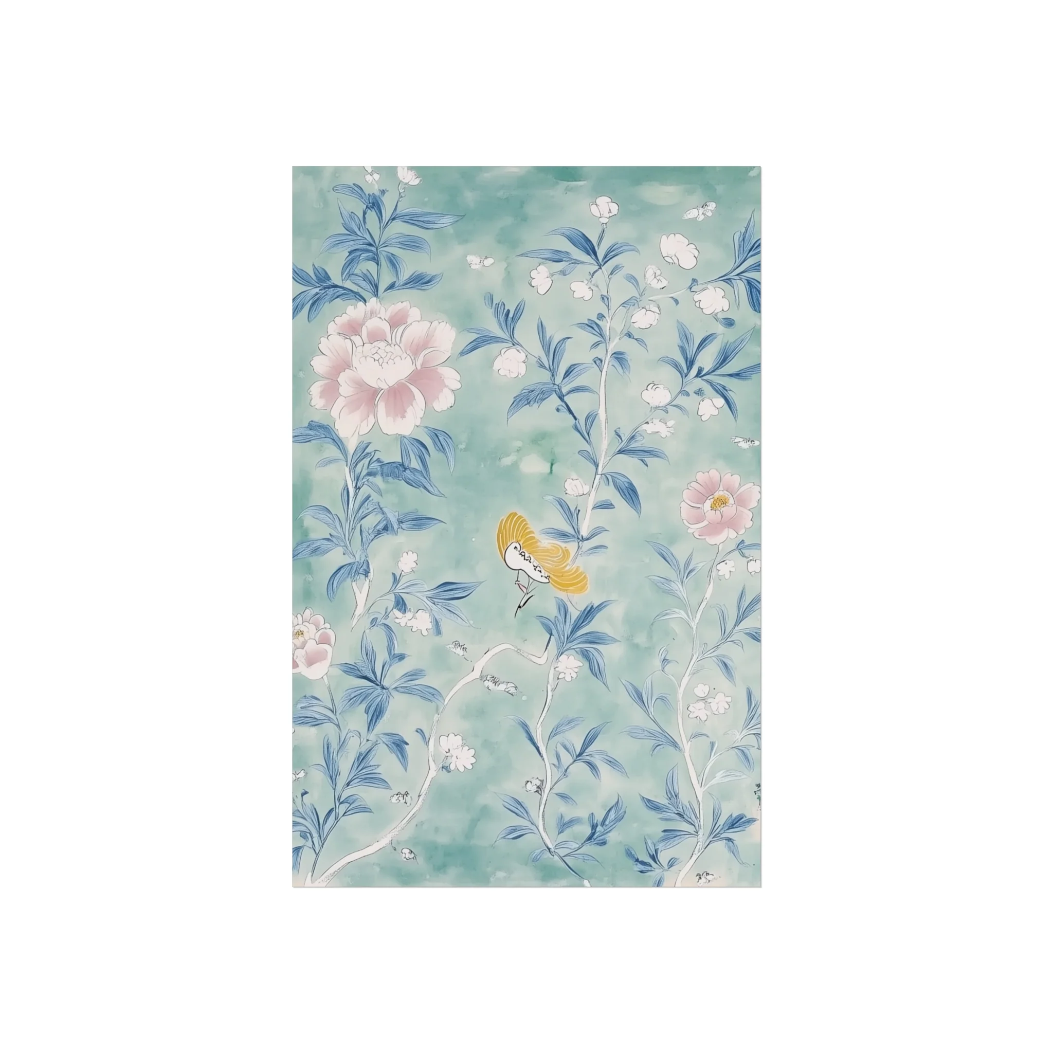 Vintage Chinoiserie Flowers Fine Art Poster - Image 15