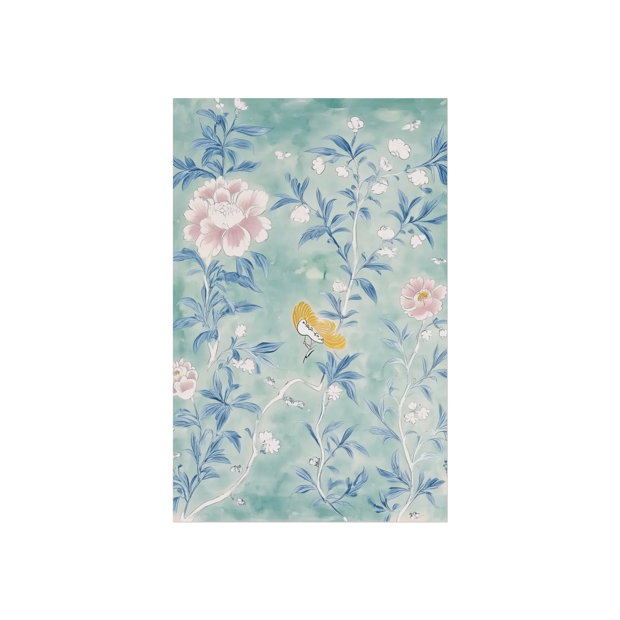 Vintage Chinoiserie Flowers Fine Art Poster - Image 5