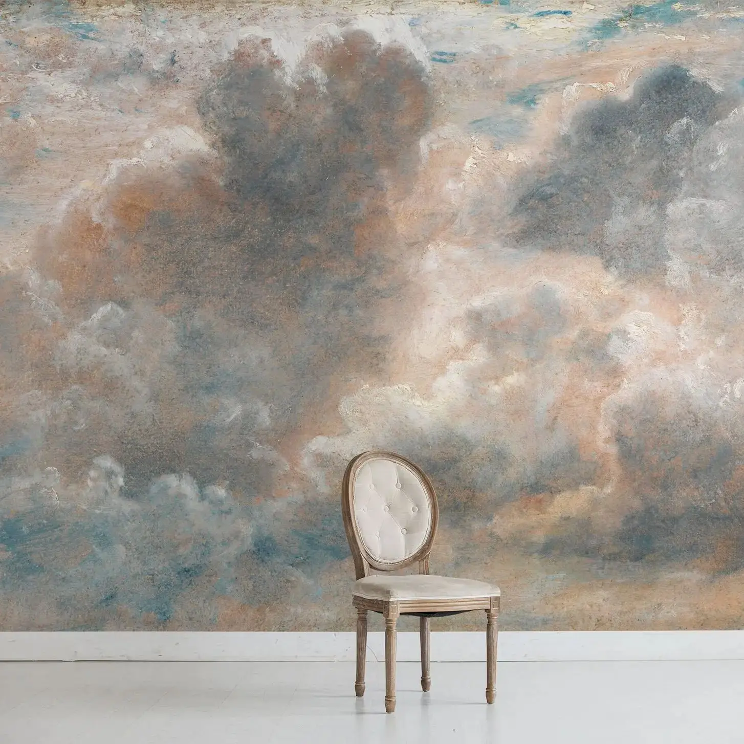 Vintage Cloud Sky Mural - Image 4