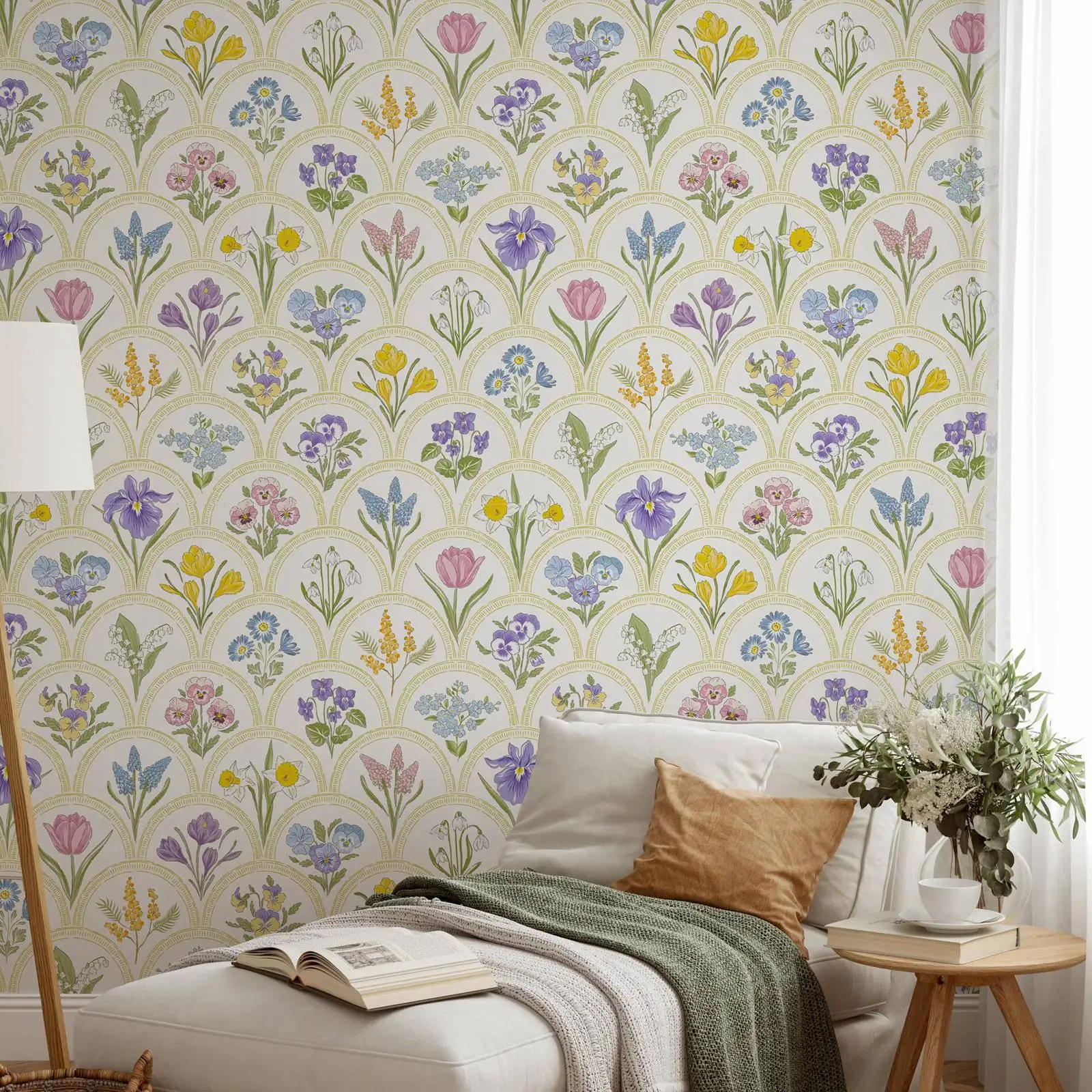 Vintage Floral Arch Wallpaper - Image 2
