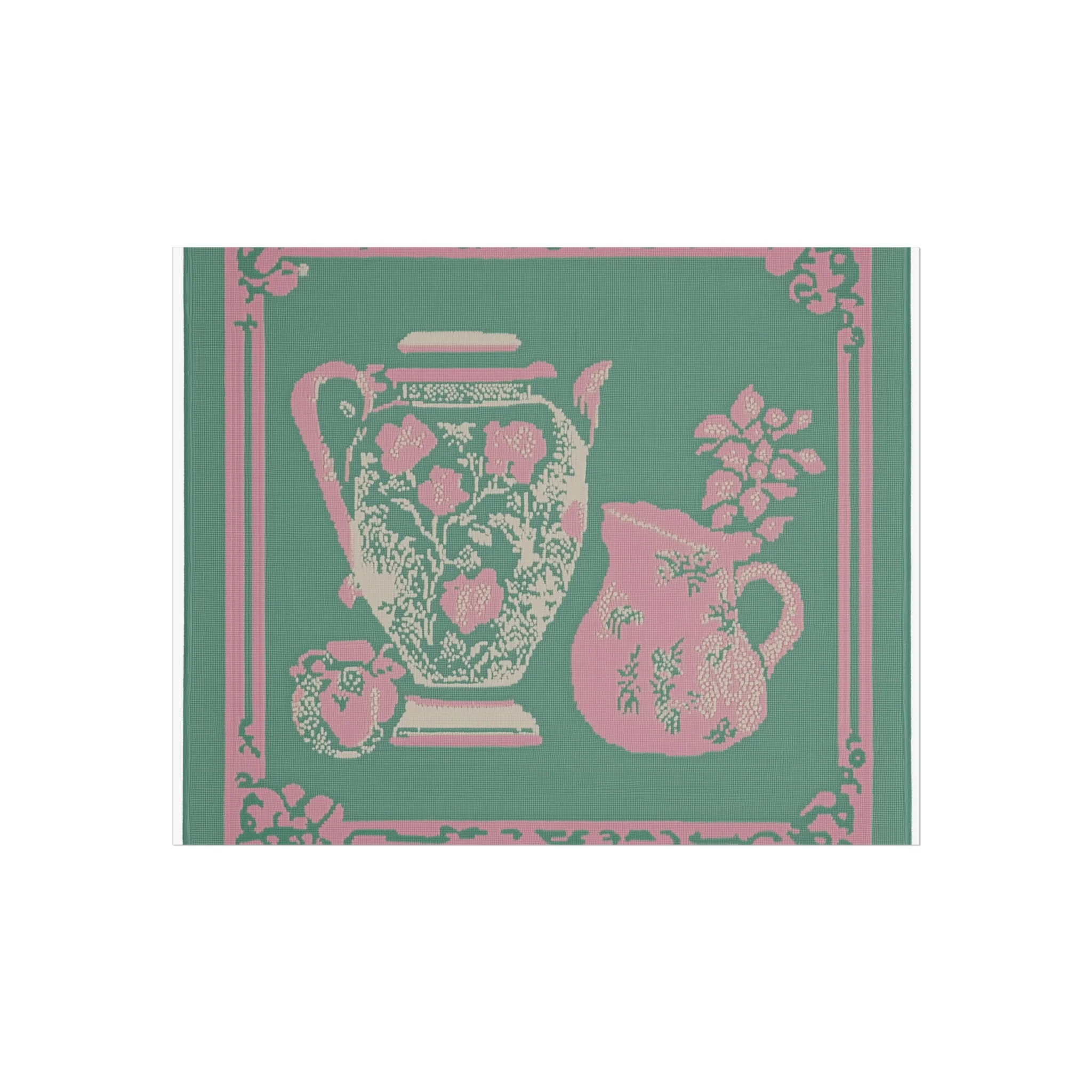 Vintage Floral Pitchers Fine Art Poster