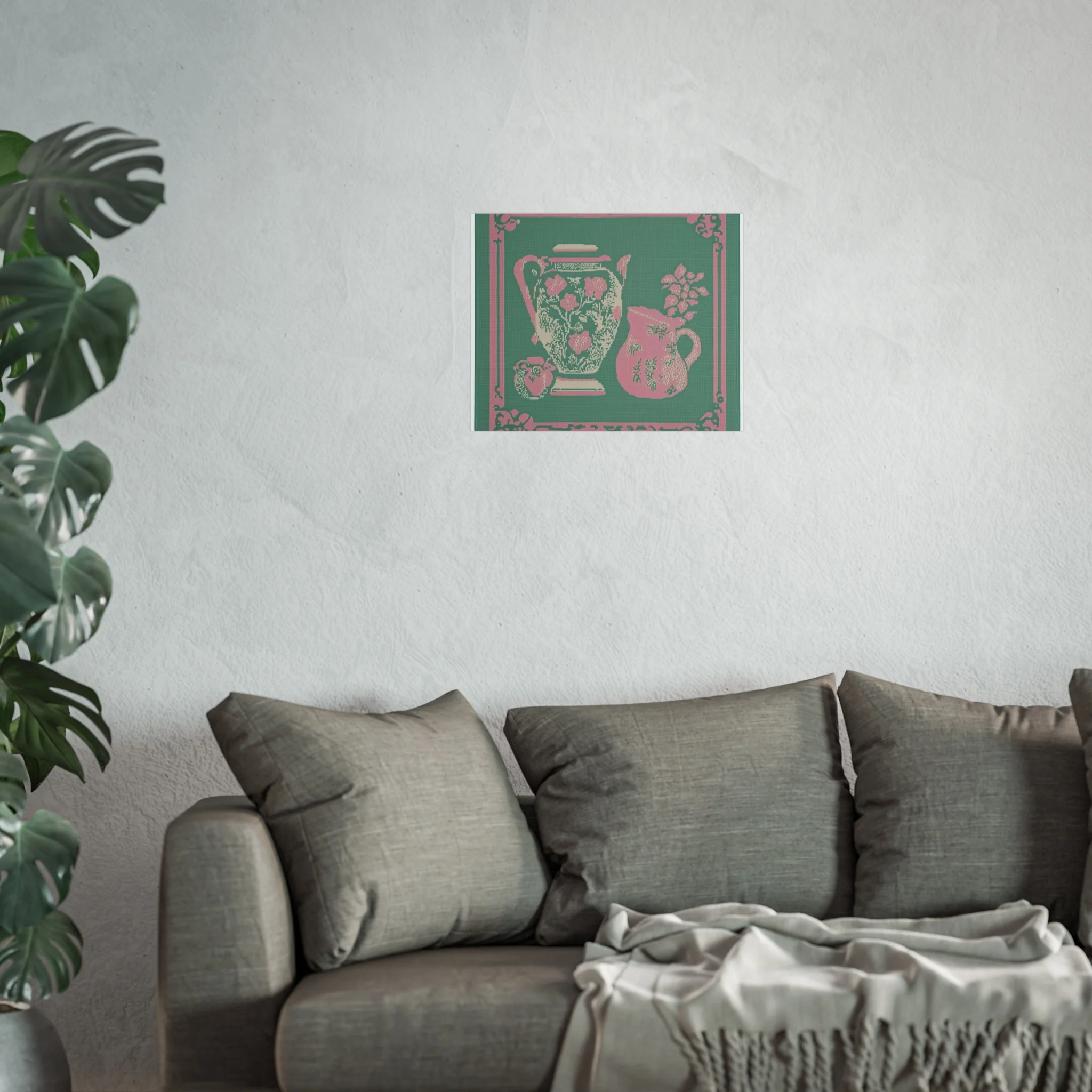 Vintage Floral Pitchers Fine Art Poster - Image 17
