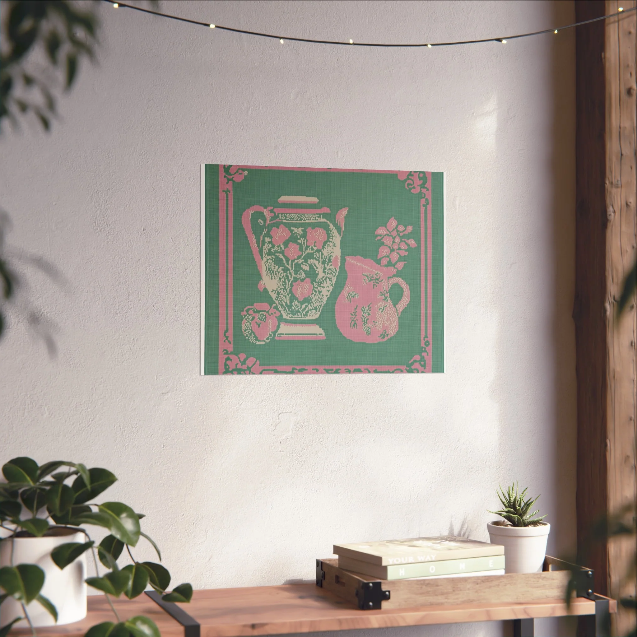 Vintage Floral Pitchers Fine Art Poster - Image 18