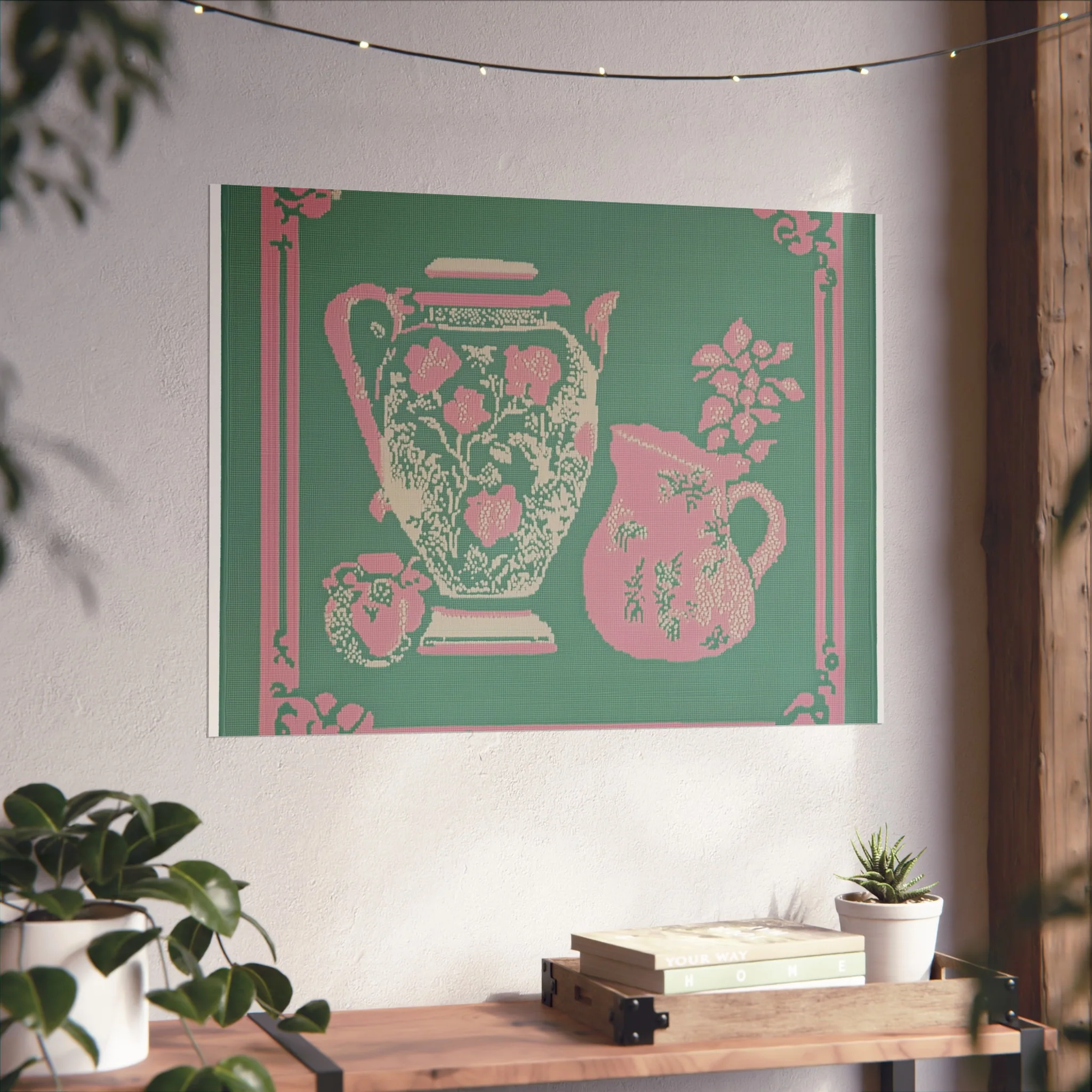 Vintage Floral Pitchers Fine Art Poster - Image 28