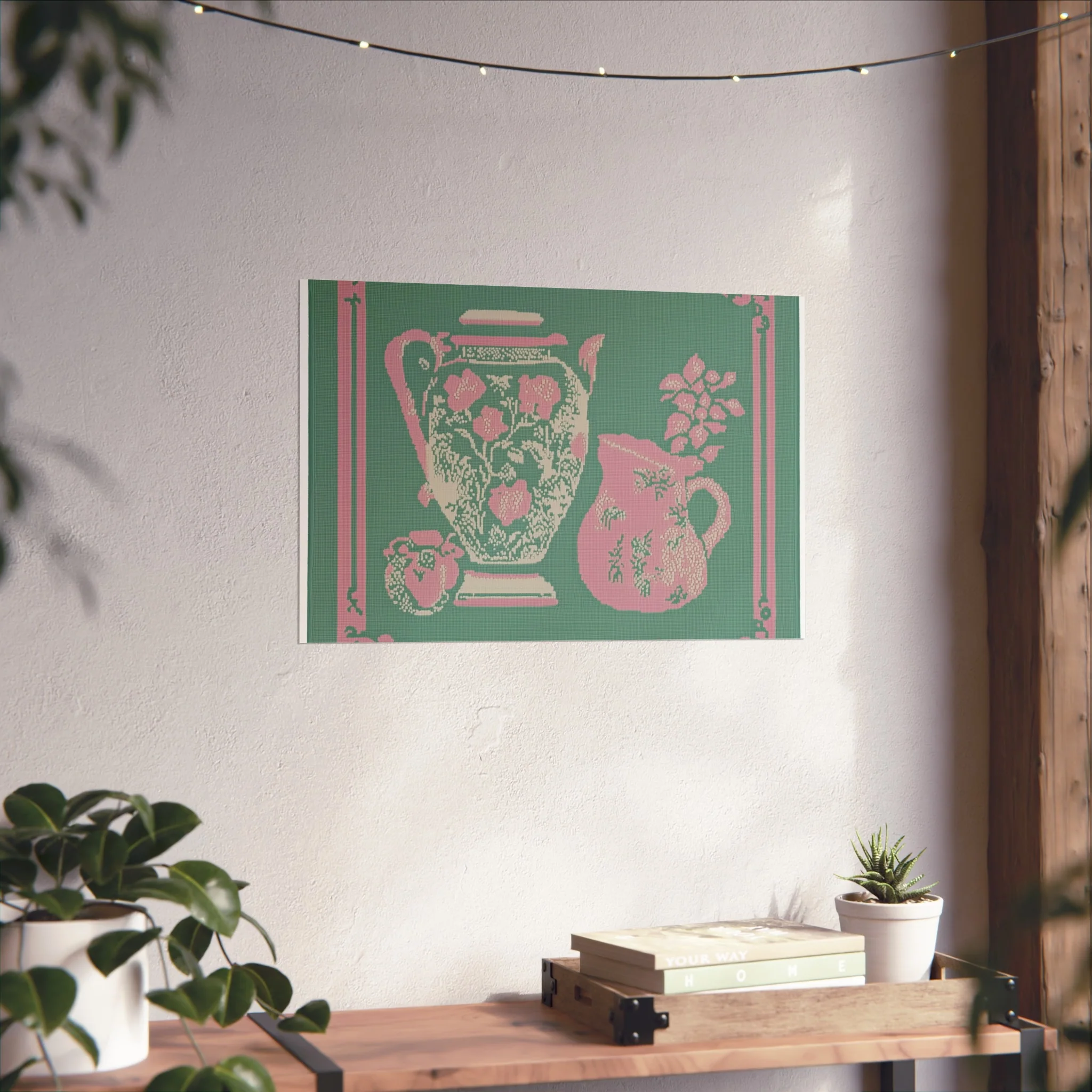 Vintage Floral Pitchers Fine Art Poster - Image 38