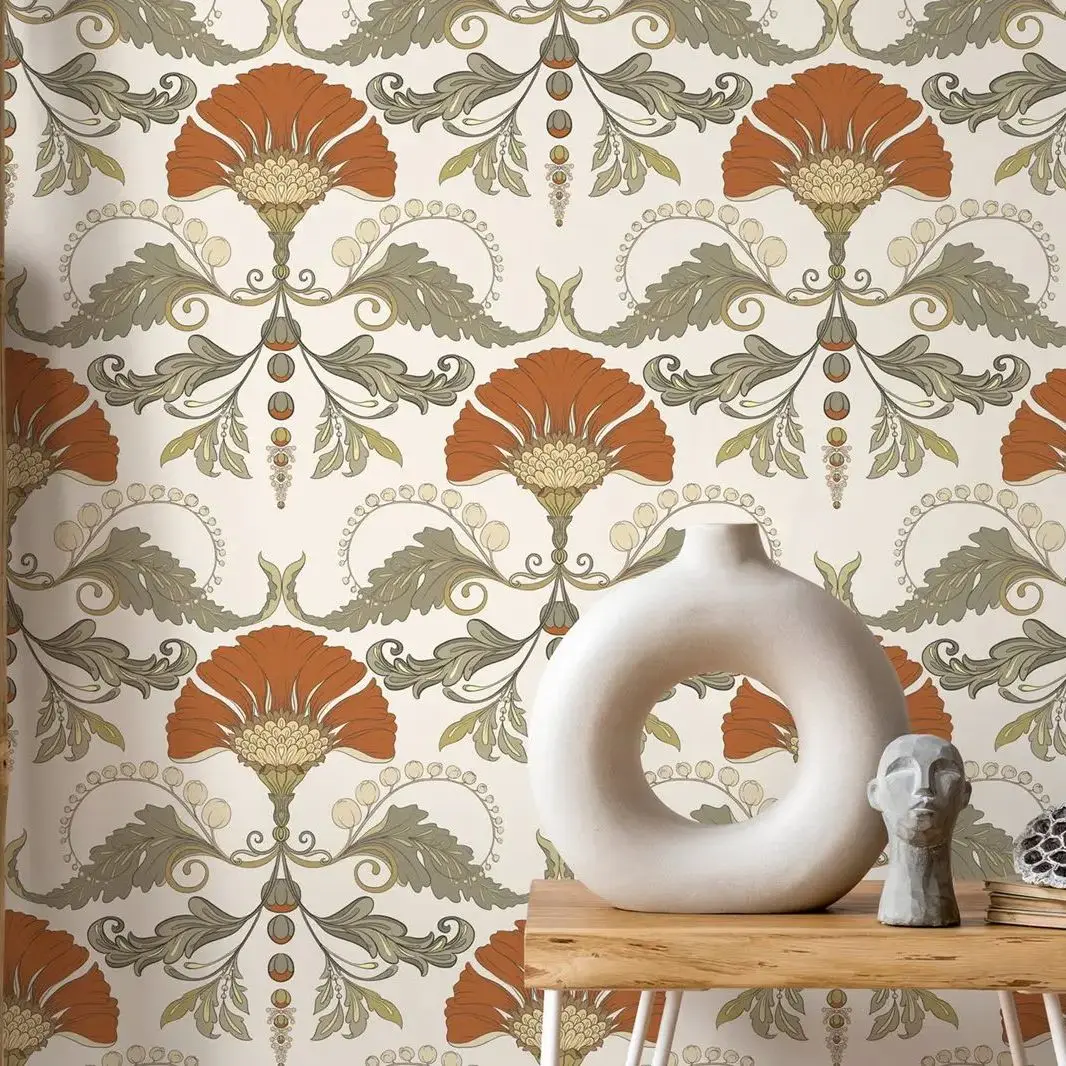 Vintage Flower Wallpaper - Image 3