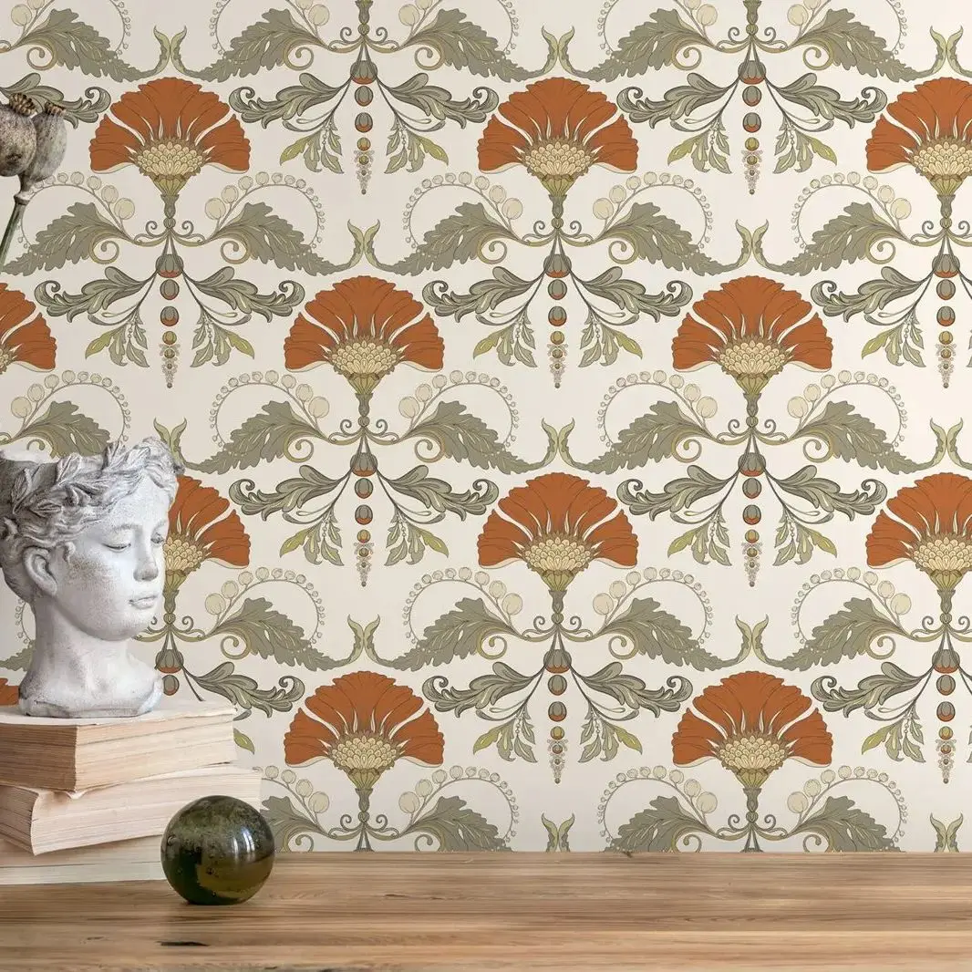 Vintage Flower Wallpaper - Image 4