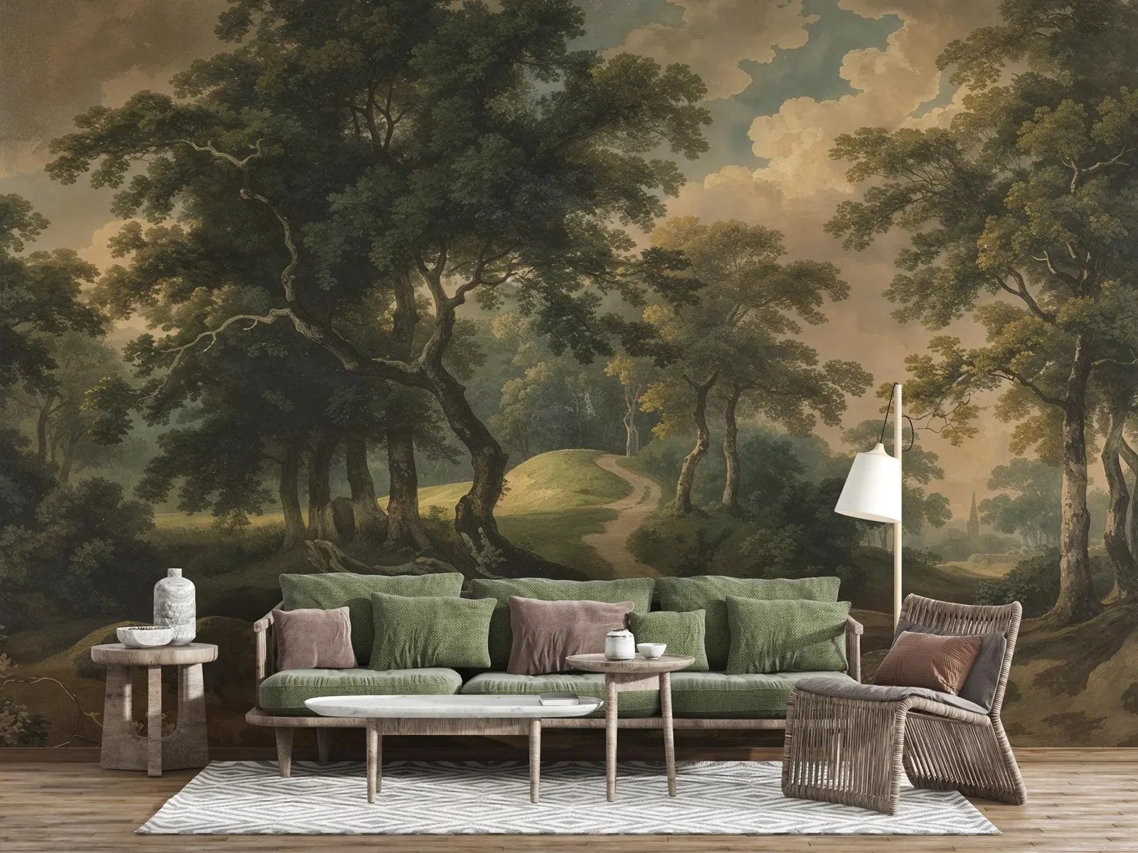 Vintage Forest Woodland Mural Wallpaper - Image 4