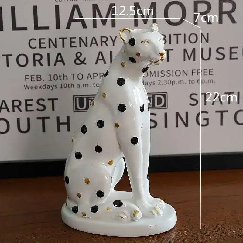 Vintage Inspired Leopard Candle Holder - Image 9