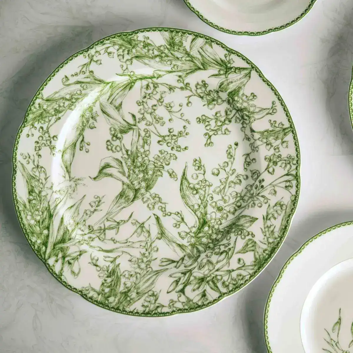 Vintage Inspired Orchid Porcelain Dinnerware - Image 12