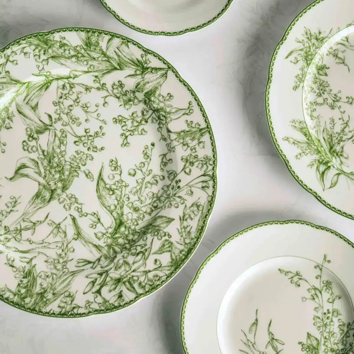 Vintage Inspired Orchid Porcelain Dinnerware - Image 14