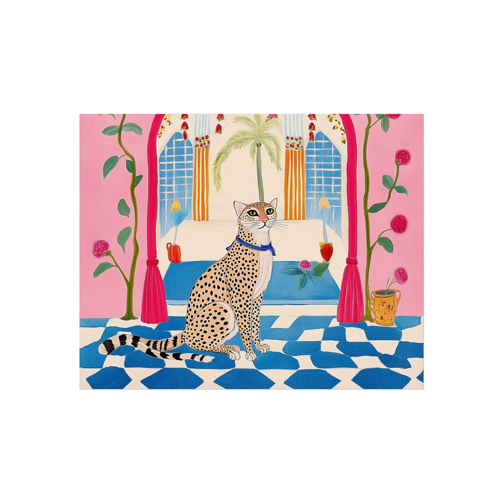 Vintage Leopard Fine Art Poster