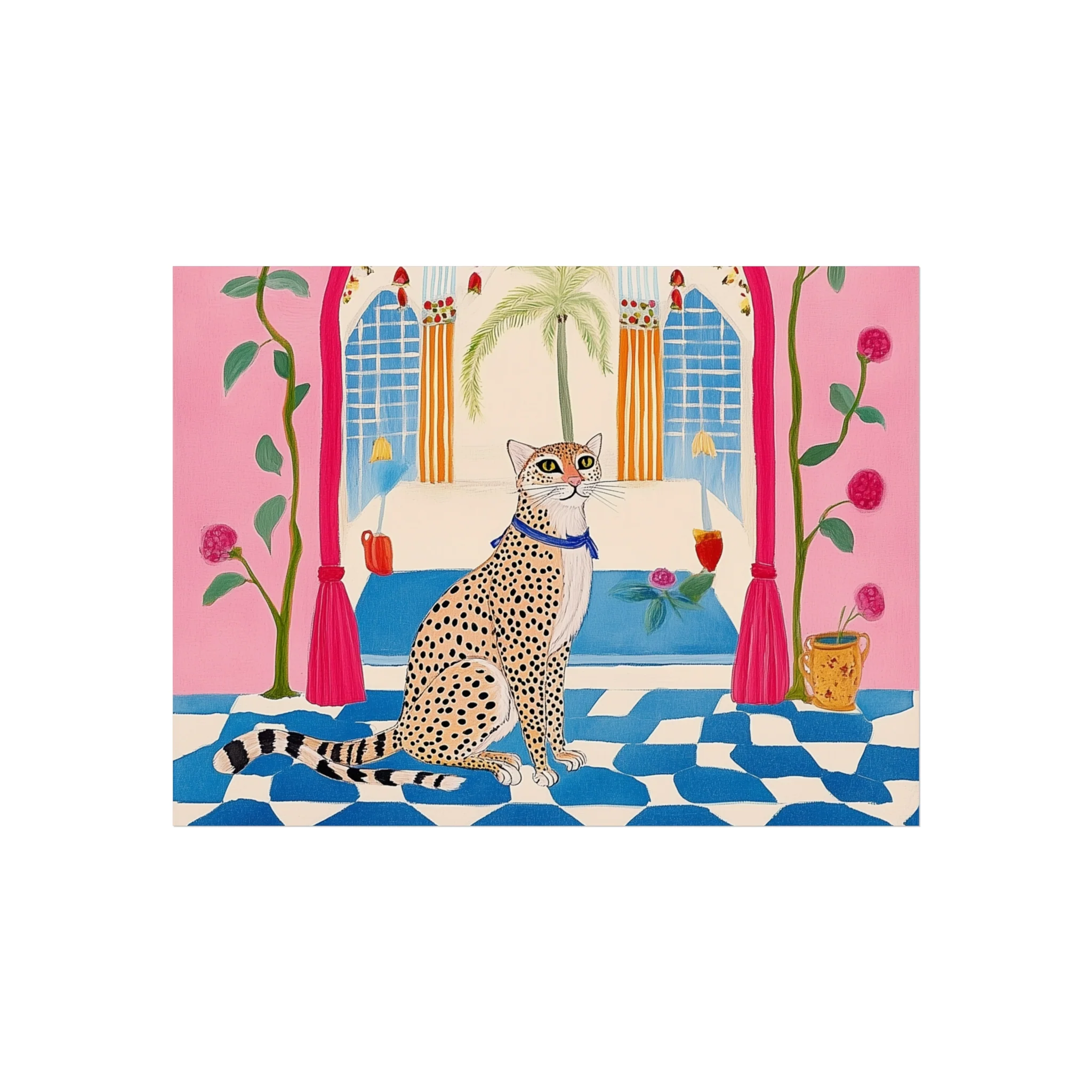 Vintage Leopard Fine Art Poster - Image 4