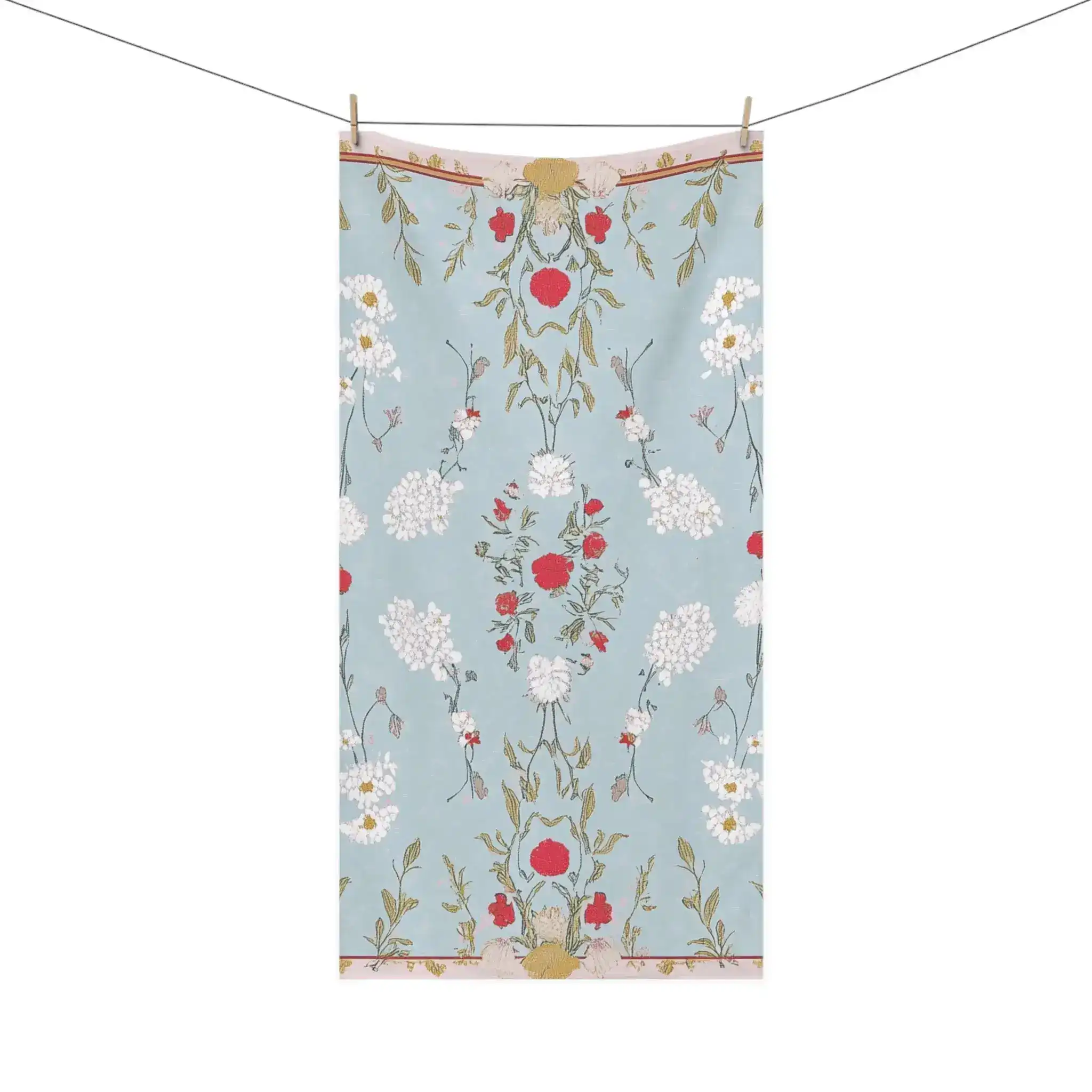 Vintage Rose Tapestry Bath Towel - Image 2