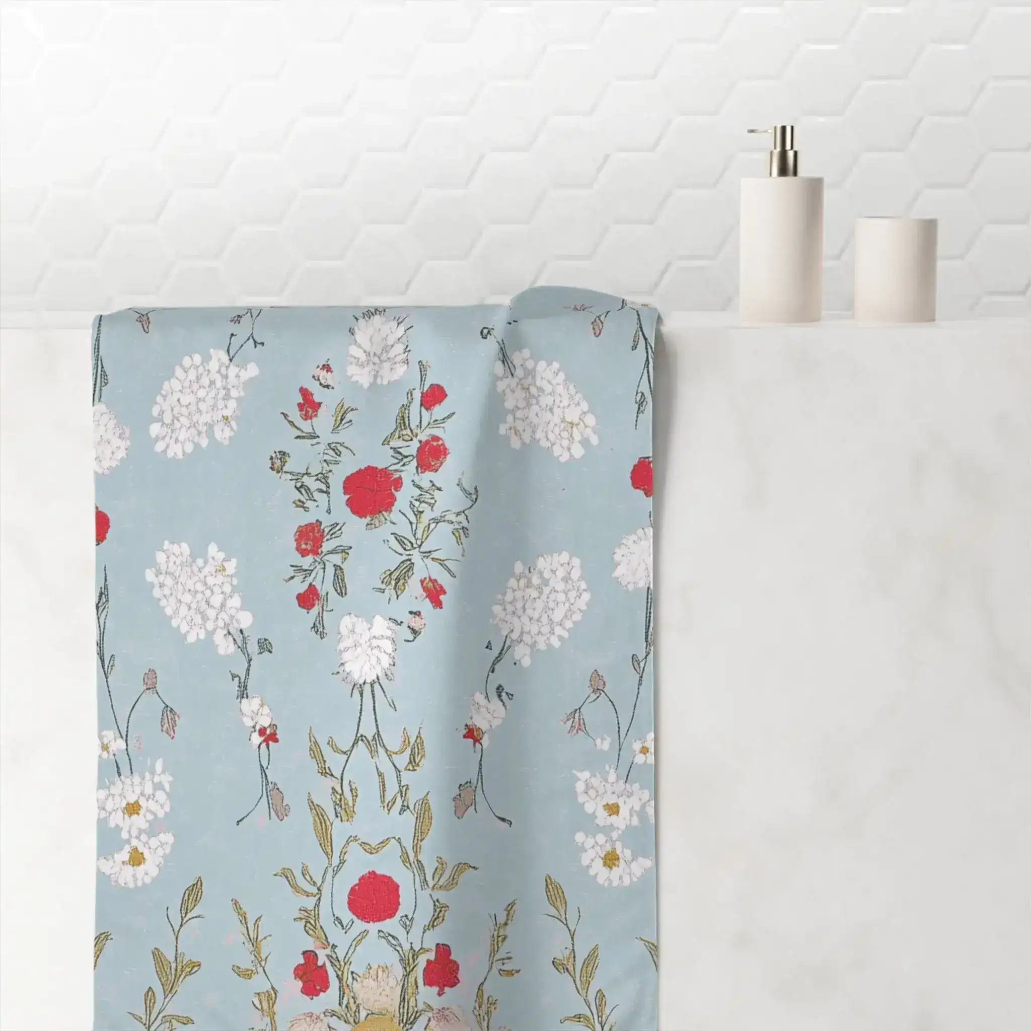 Vintage Rose Tapestry Bath Towel - Image 4
