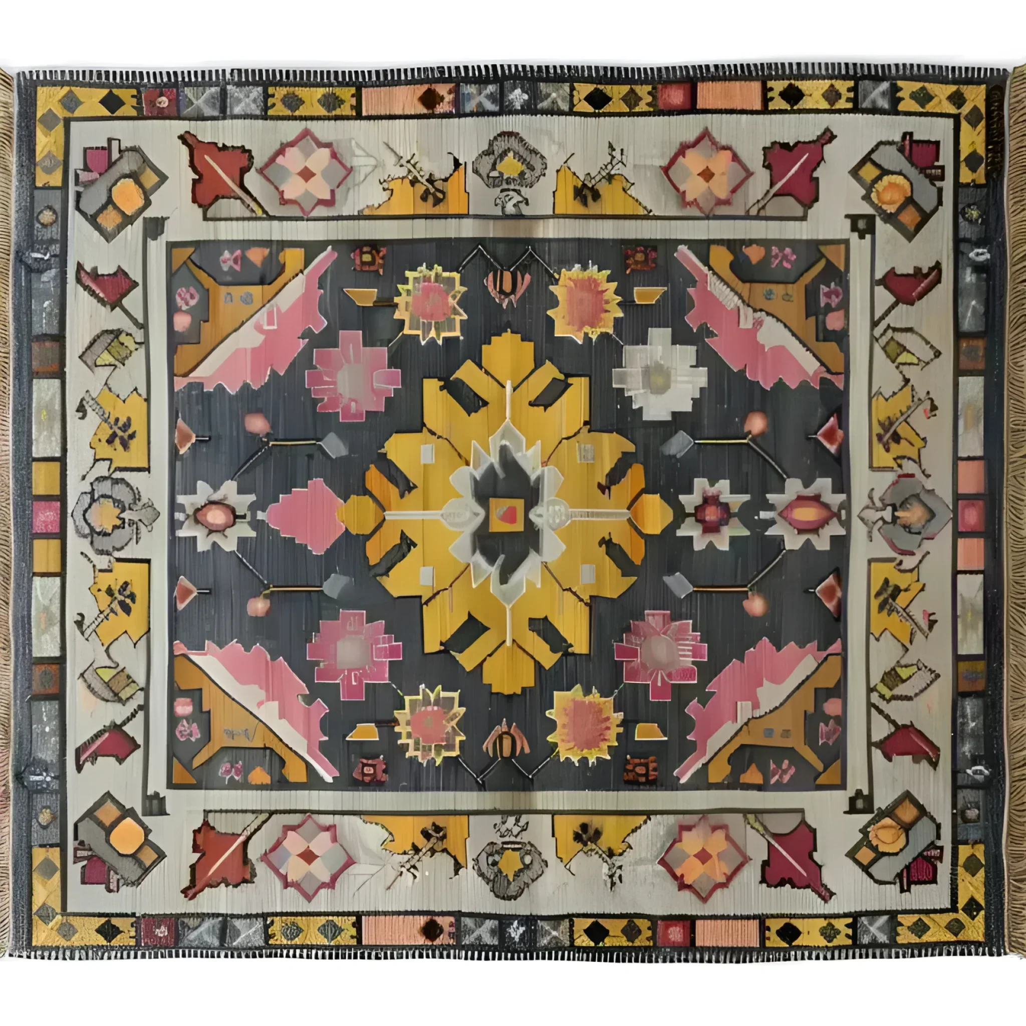 Vintage Tribal Hand Knotted Area Rug - Image 4