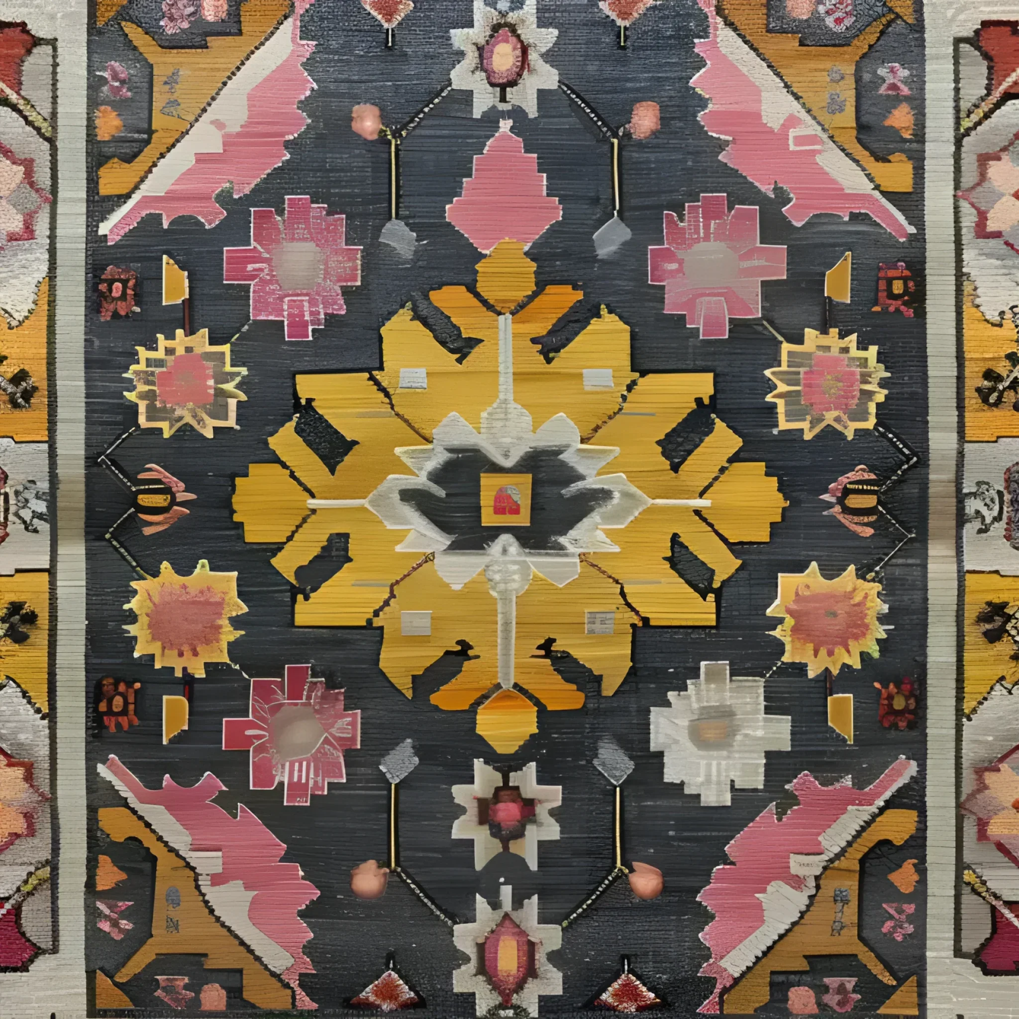 Vintage Tribal Hand Knotted Area Rug - Image 5