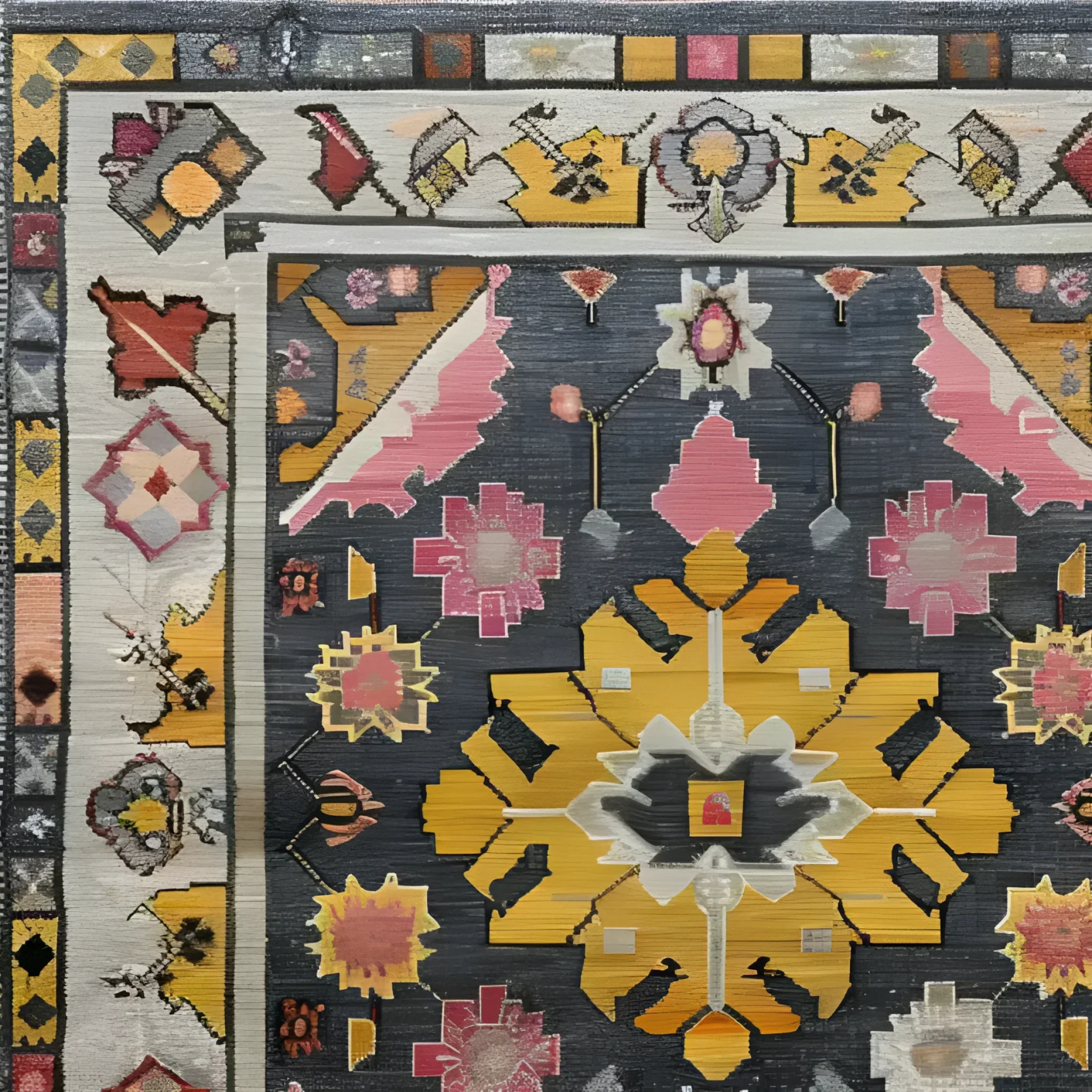 Vintage Tribal Hand Knotted Area Rug - Image 6